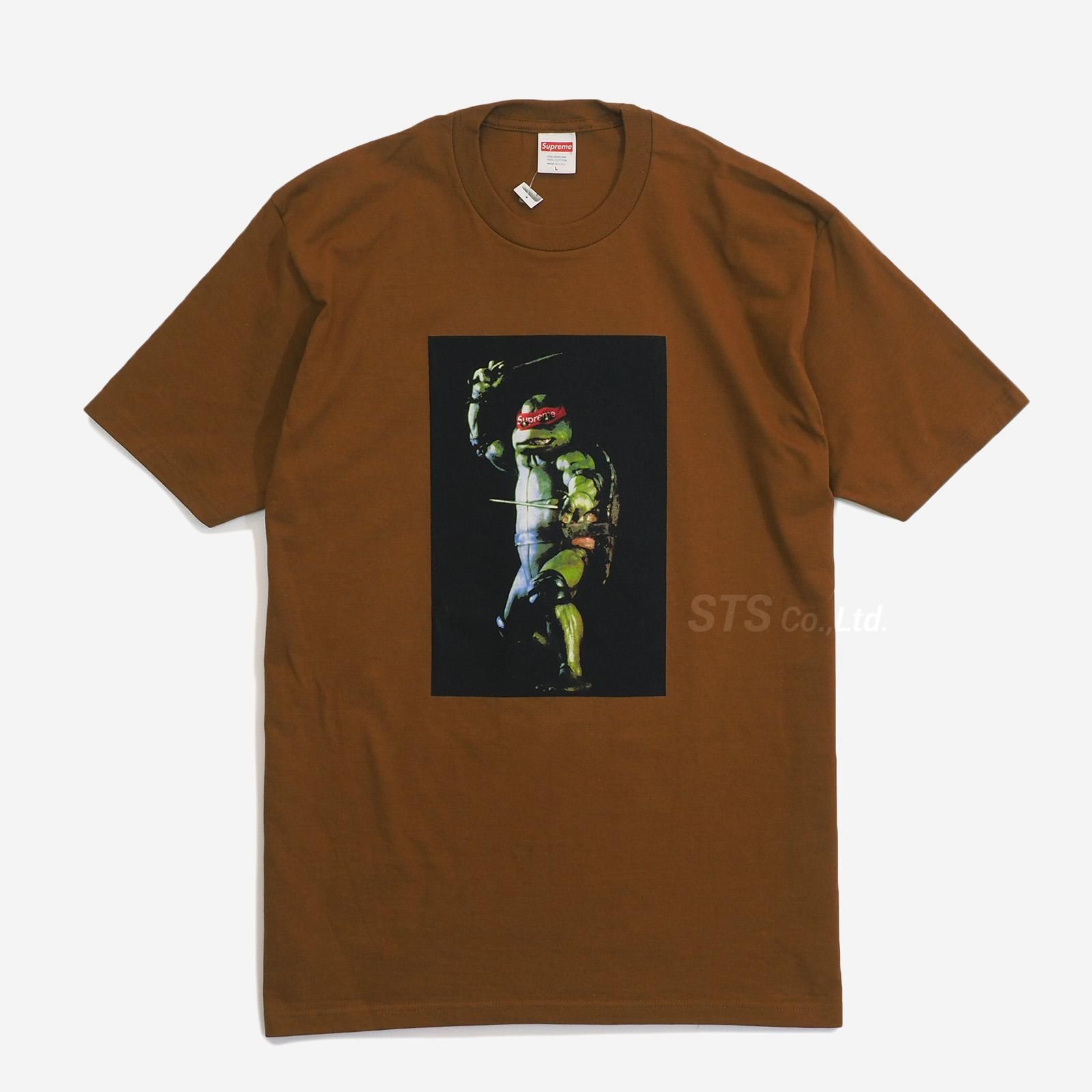 新品 送料込み Mサイズ Supreme Raphael tee brown タートルズ 亀忍者