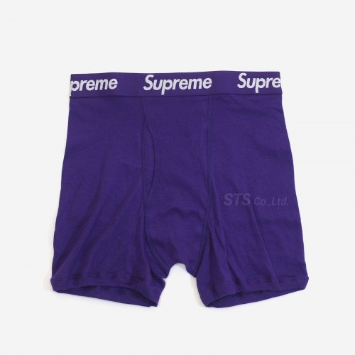 Supreme/Hanes Boxer Briefs (2 Pack) - Purple
