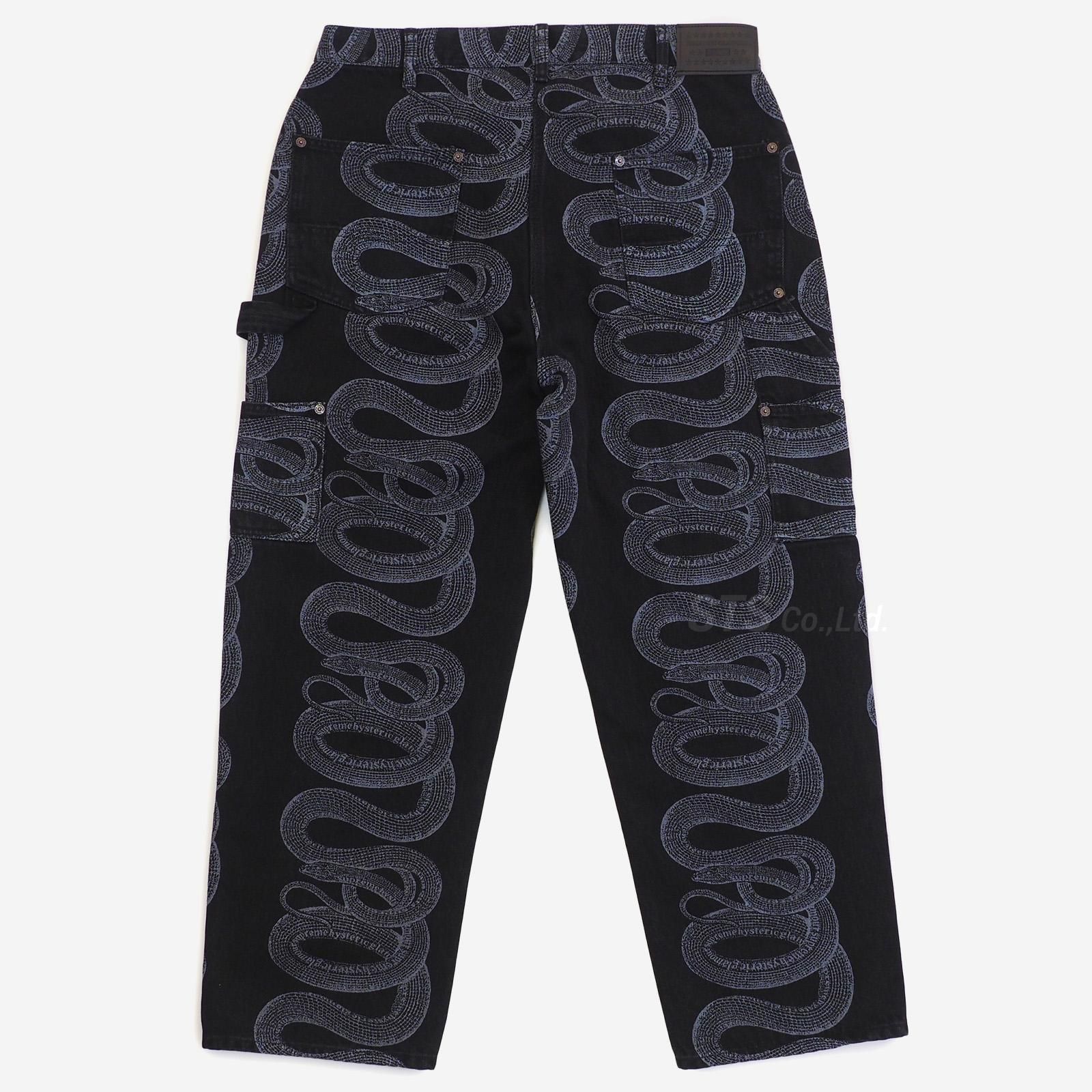 Supreme/Hysteric Glamour Snake Double Knee Denim Pant