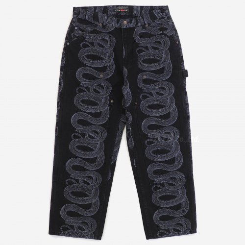 Supreme/Hysteric Glamour Snake Double Knee Denim Pant