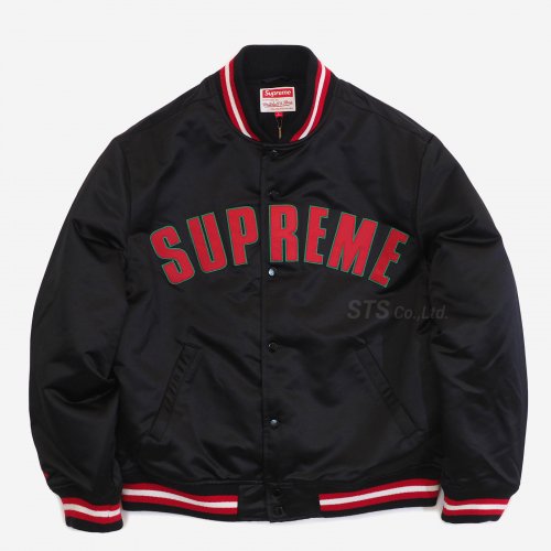 Supreme/Mitchell & Ness Satin Varsity Jacket
