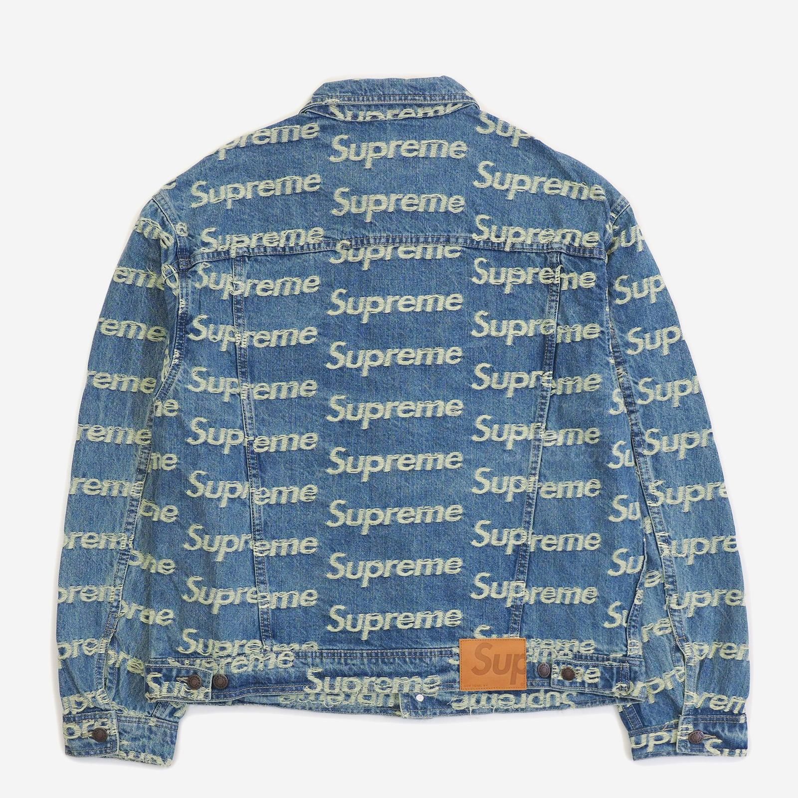 Supreme - Frayed Logos Denim Trucker Jacket - ParkSIDER