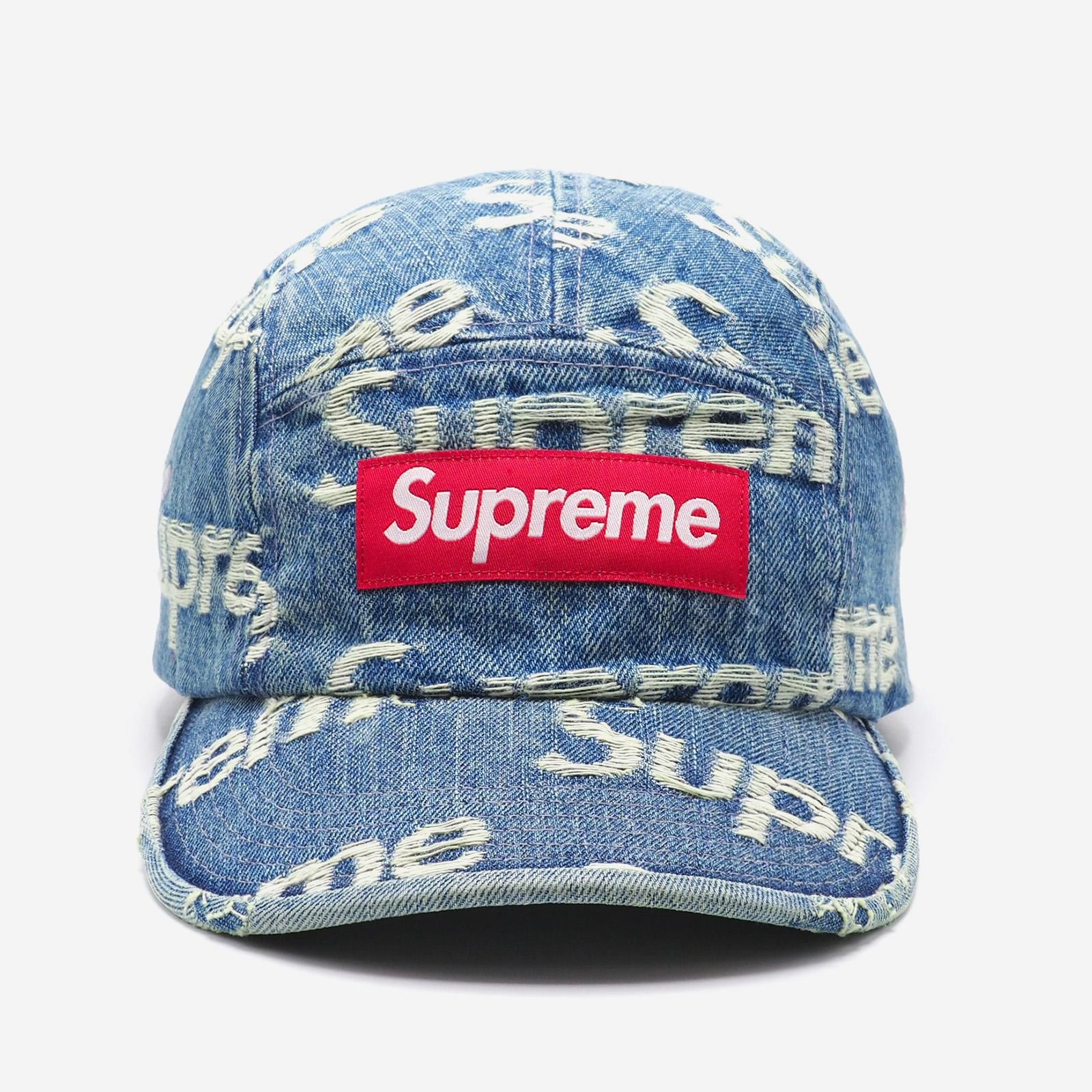 Supreme   Frayed Logos Denim Camp Cap   ParkSIDER