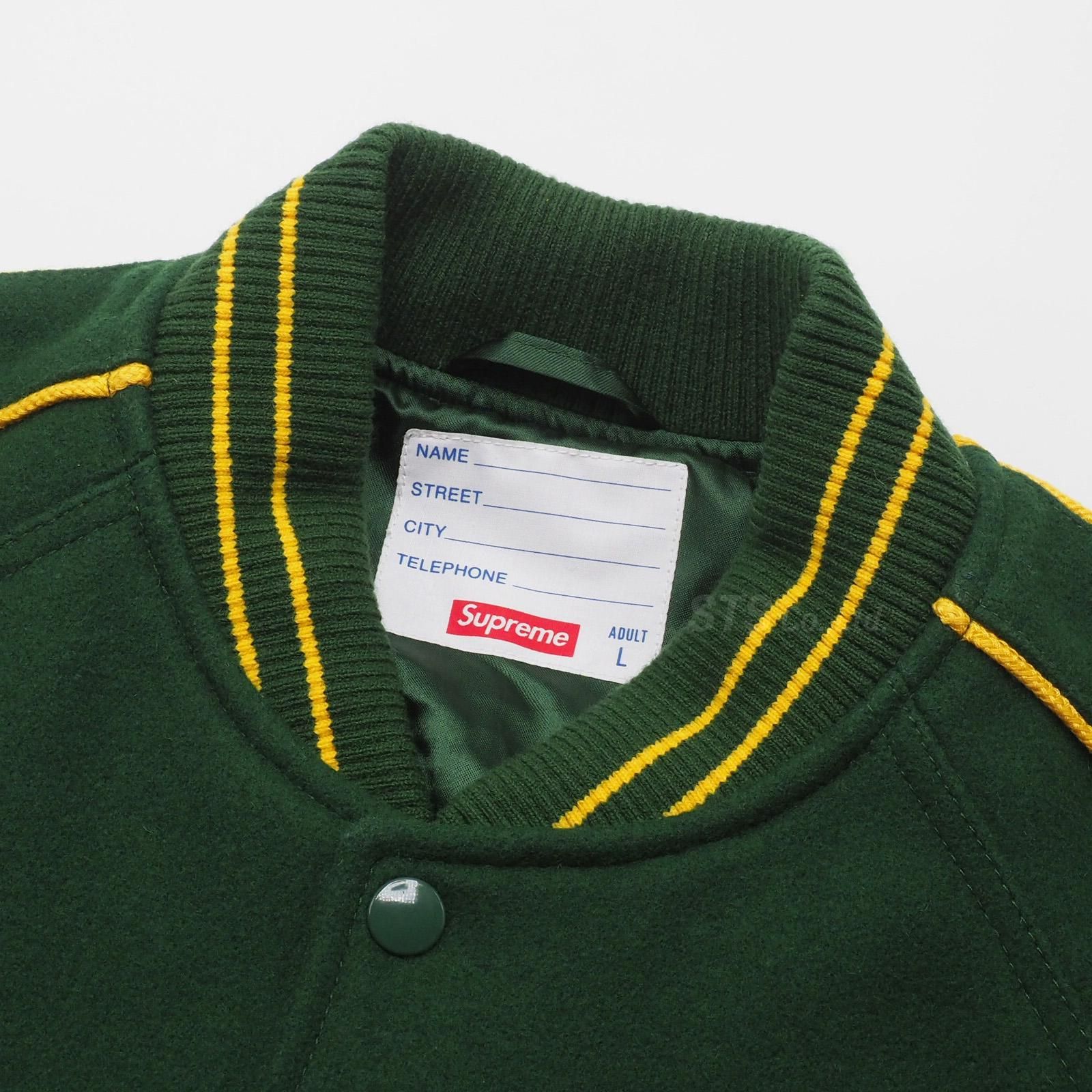 supreme Jamie Reid varsity jacket