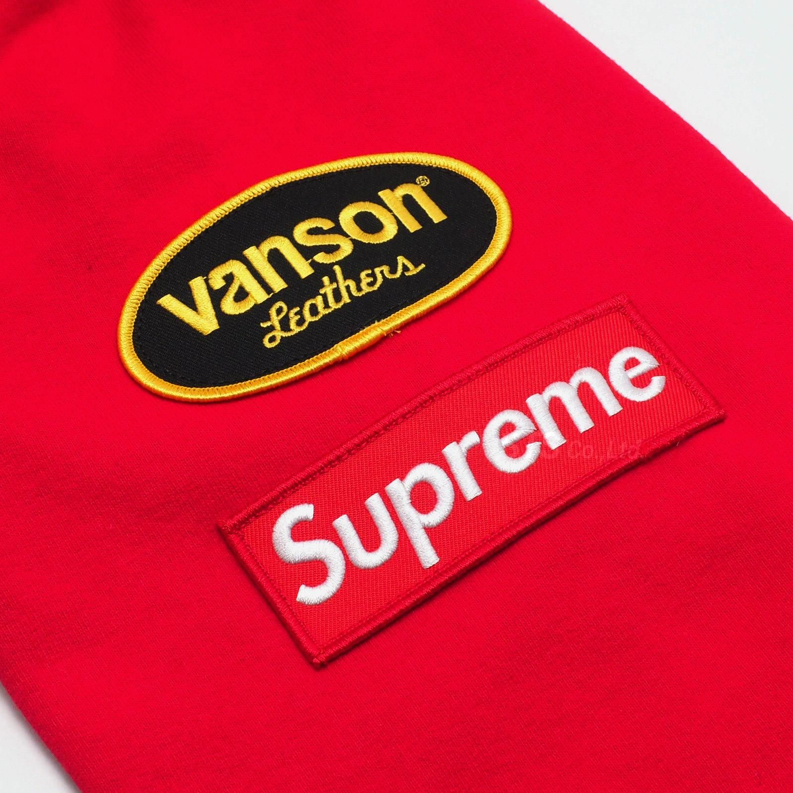 Supreme/Vanson Leathers Spider Web Zip Up Hooded Sweatshirt