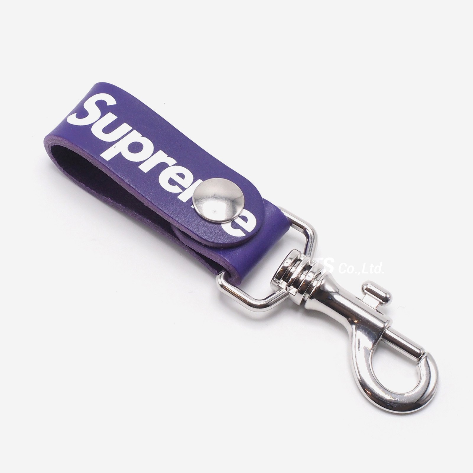 Supreme Leather Key Loop Purple 黒 キーホルダー新品未開封
