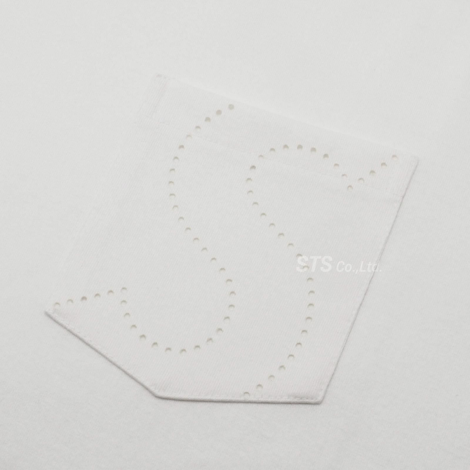 新品 Supreme Laser Cut S Logo Pocket Tee 白 Supreme Laser Cut S Logo Pocket Tee White Lサイズ