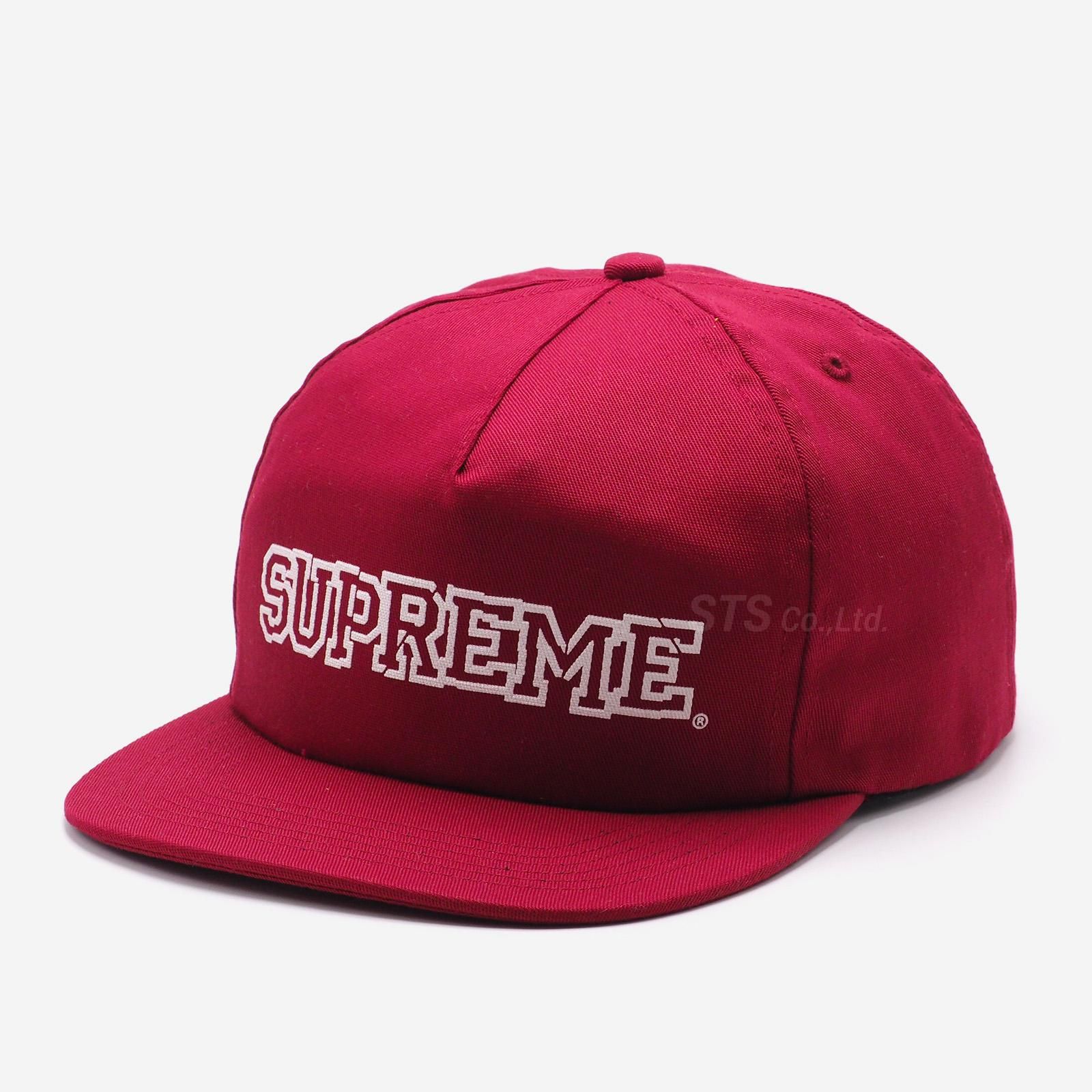 Supreme Rose Cord 5-Panel Sロゴ薔薇キャップ - キャップ