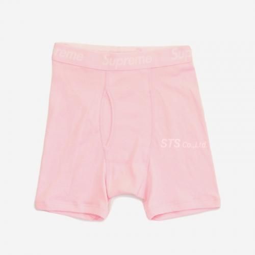 Supreme/Hanes Boxer Briefs - Pink (2 Pack)