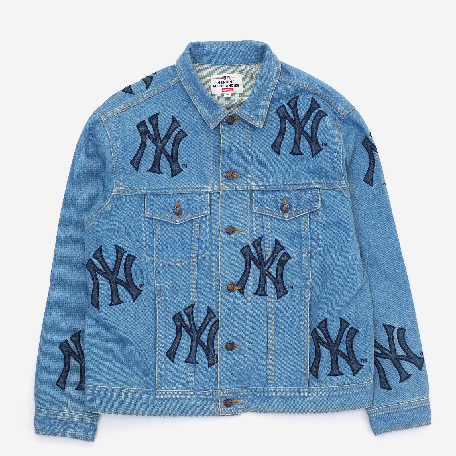 Supremeオンライン状態Supreme New York Yankees Denim Jacket