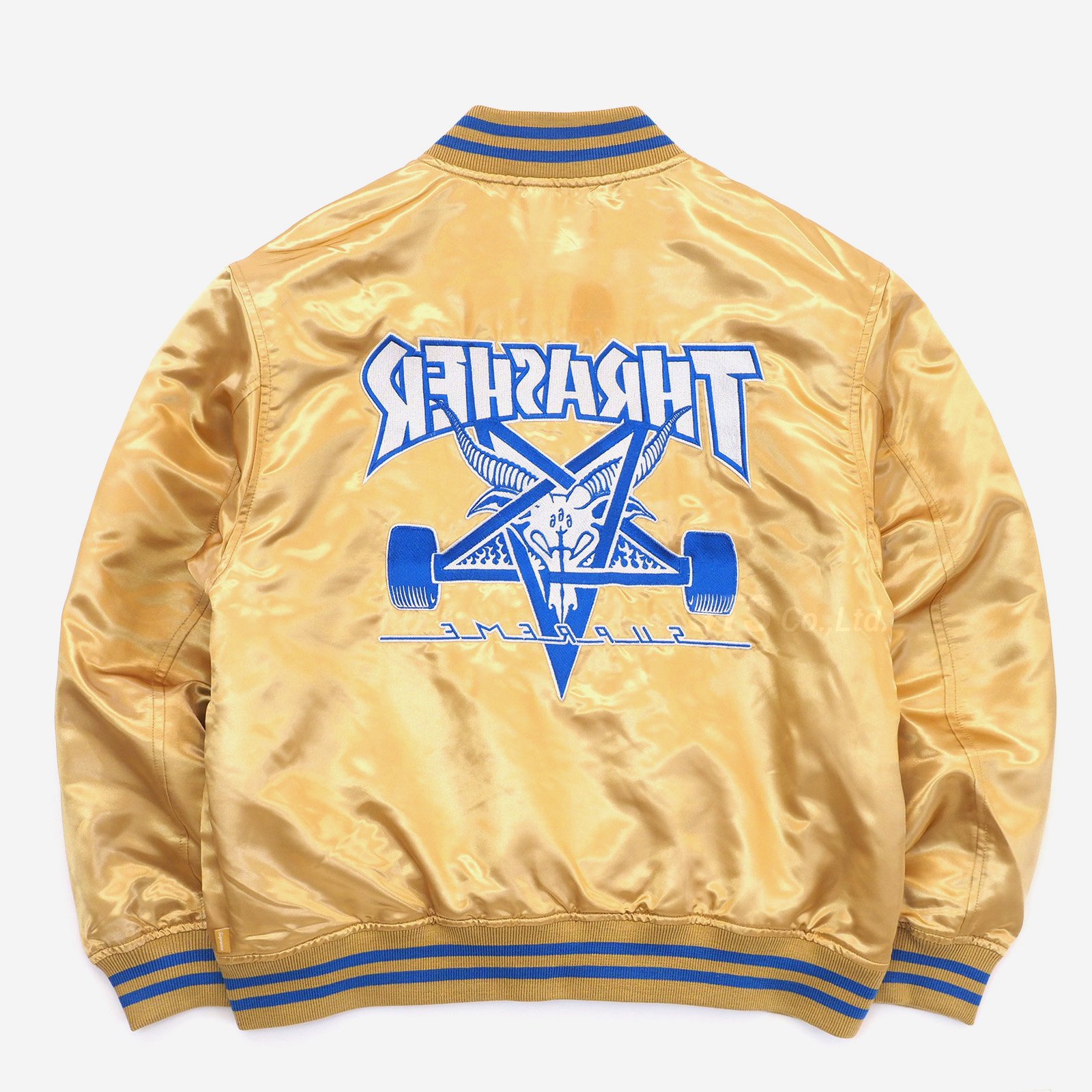 Supreme/Thrasher Satin Varsity Jacket - ParkSIDER