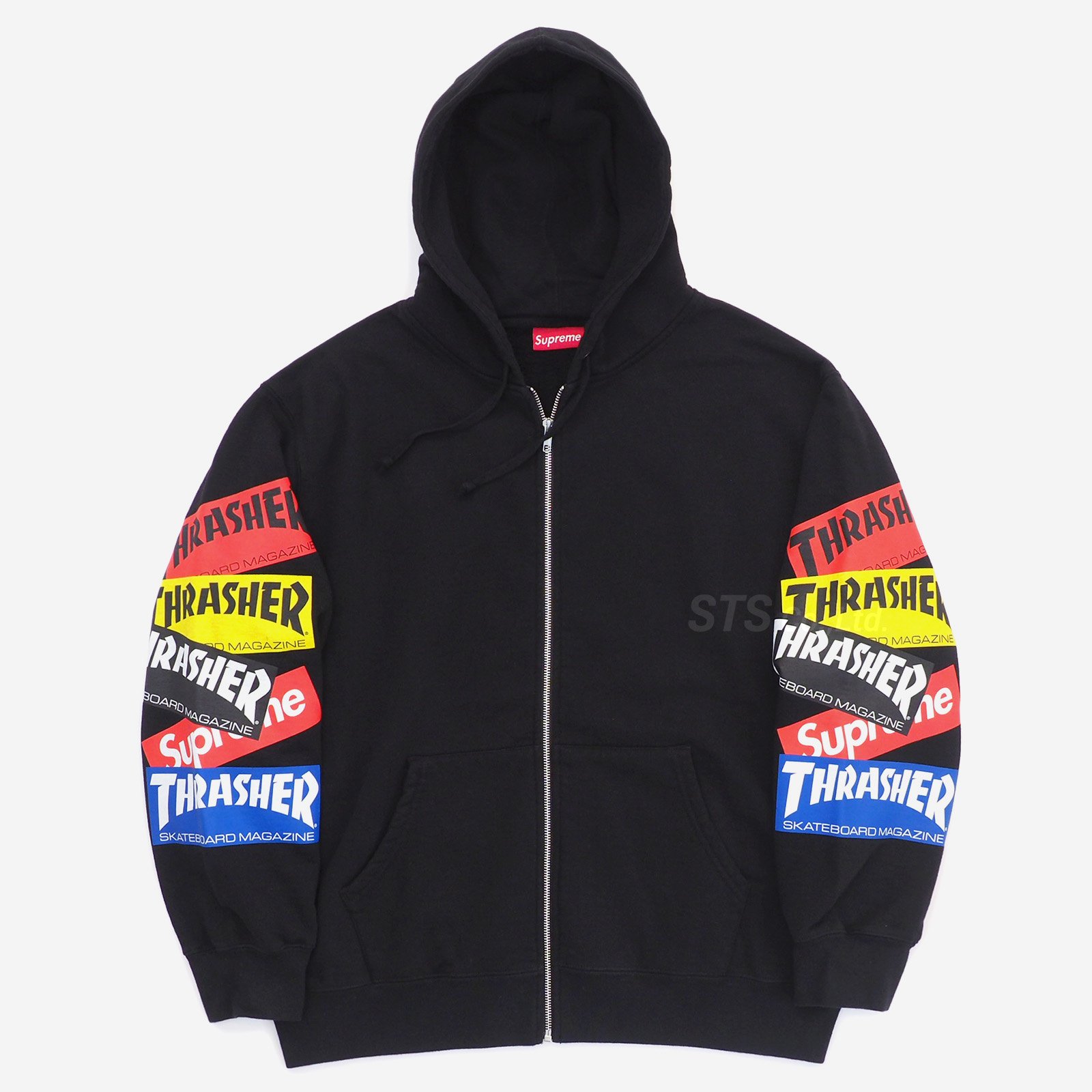 Supreme/Thrasher Multi Logo Zip Up Sweatshirt - ParkSIDER