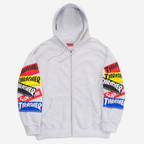 Supreme/Thrasher Multi Logo Zip Up Sweatshirt