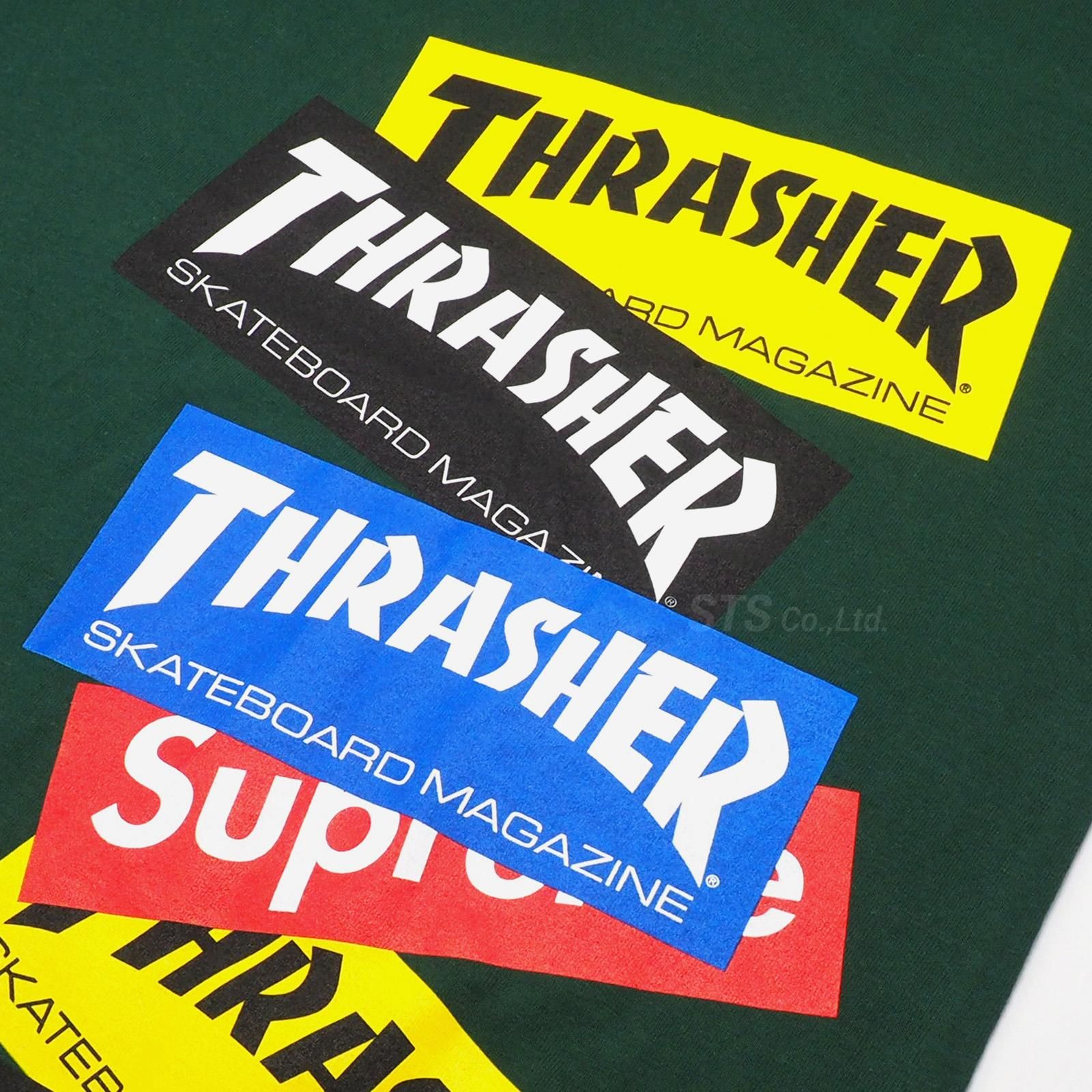Supreme/Thrasher Multi Logo L/S Tee - ParkSIDER Supreme/Thrasher Multi Logo L/S Tee - ParkSIDER