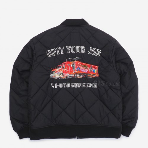 Supreme - Quit Your Job Quilted Work Jacket