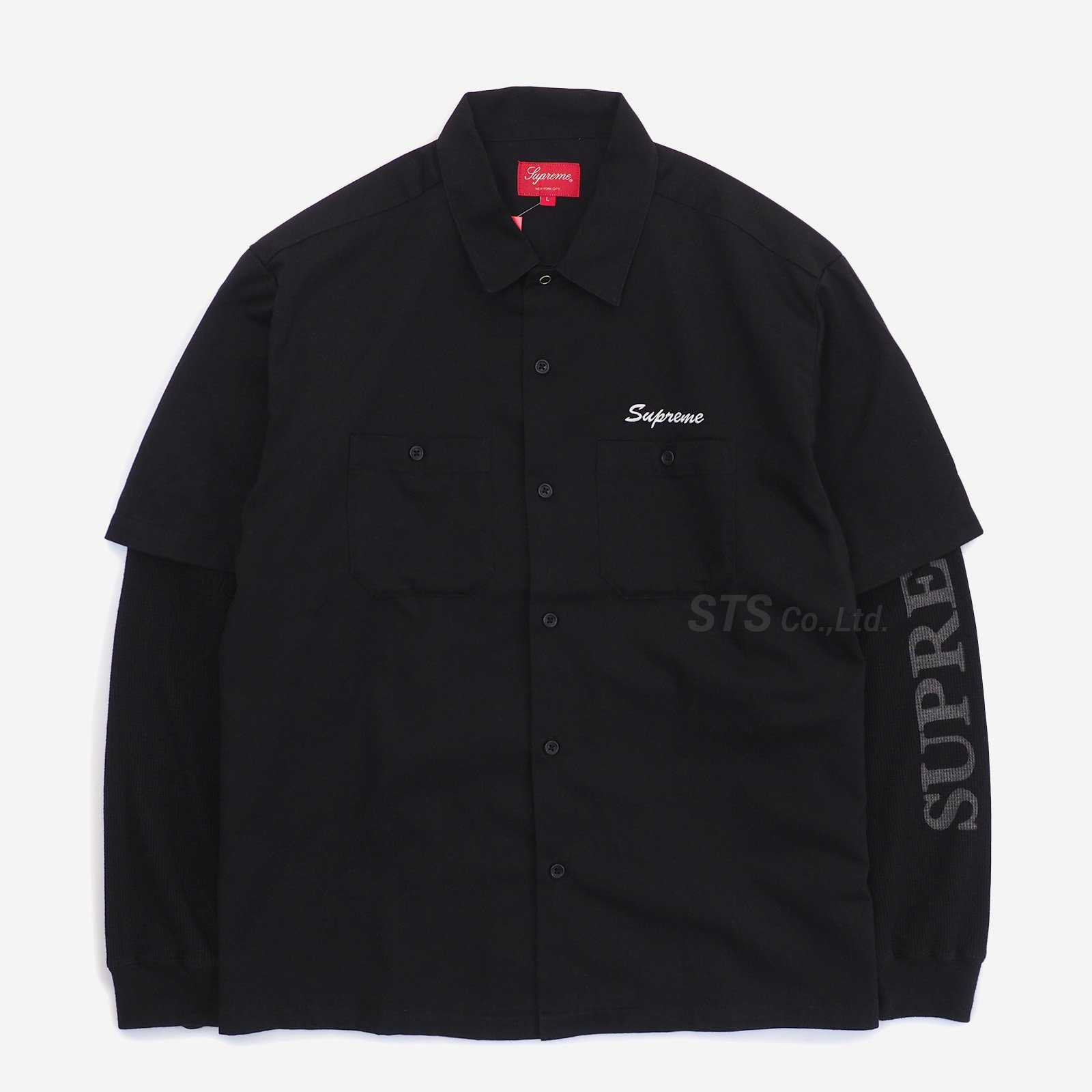 supreme thermal work shirt plaid Lサイズ