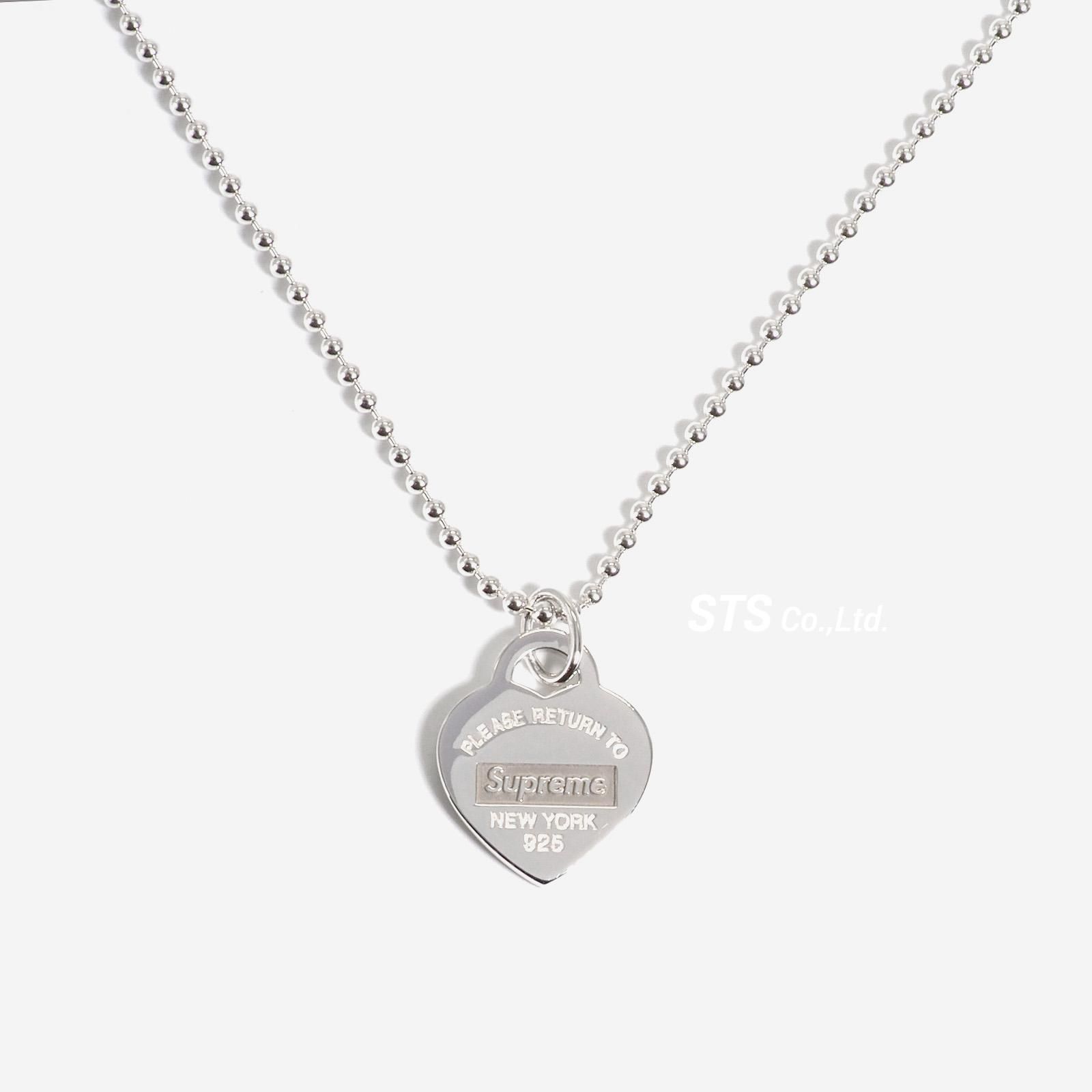 Supreme®︎ Tiffany®︎ Heart Tag Pendantメンズ