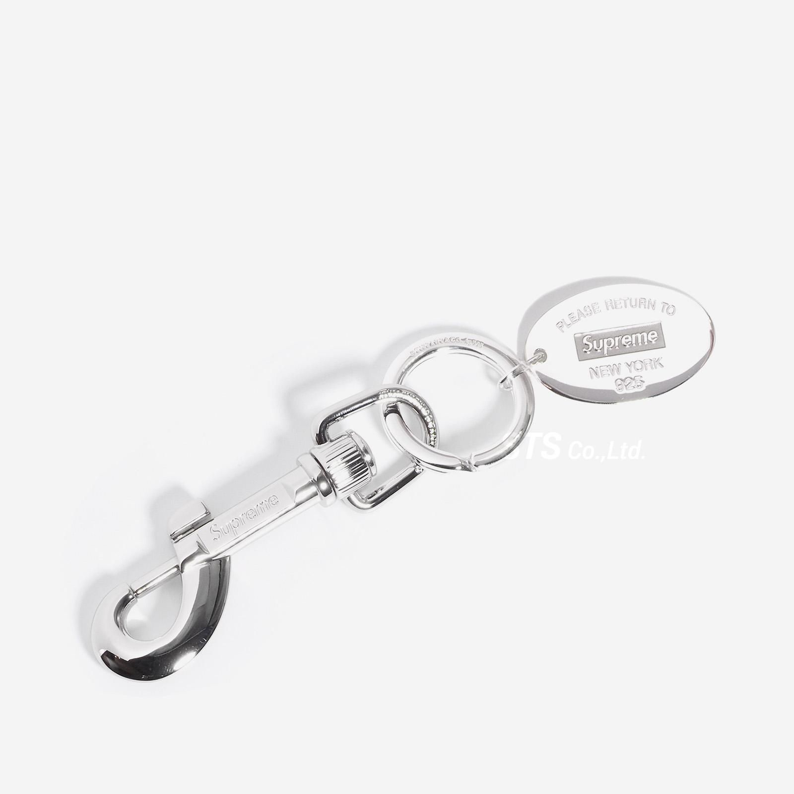 Supreme Tiffany Oval Tag Keyring