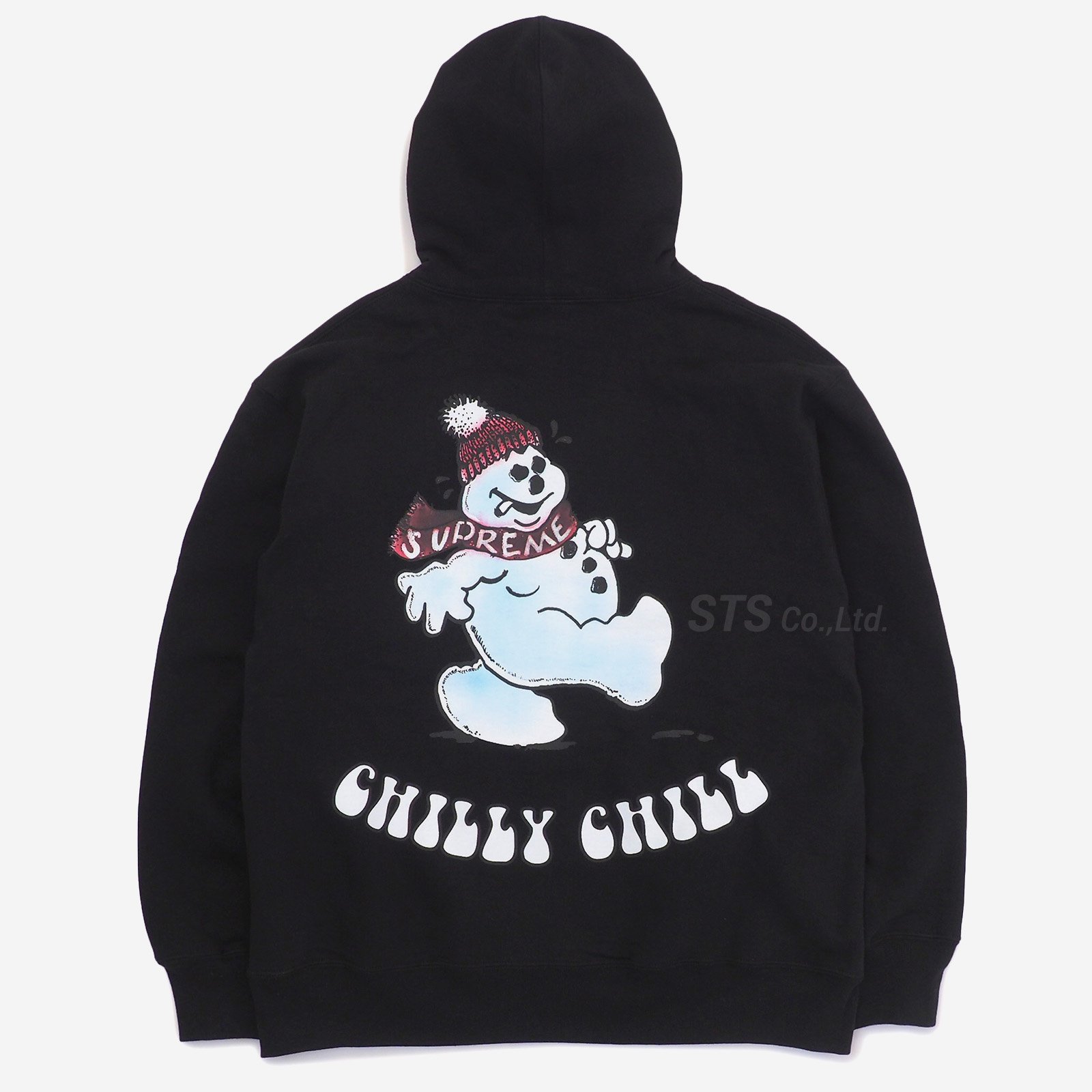 supreme snowman hooded sweatshirt L 黒トップス