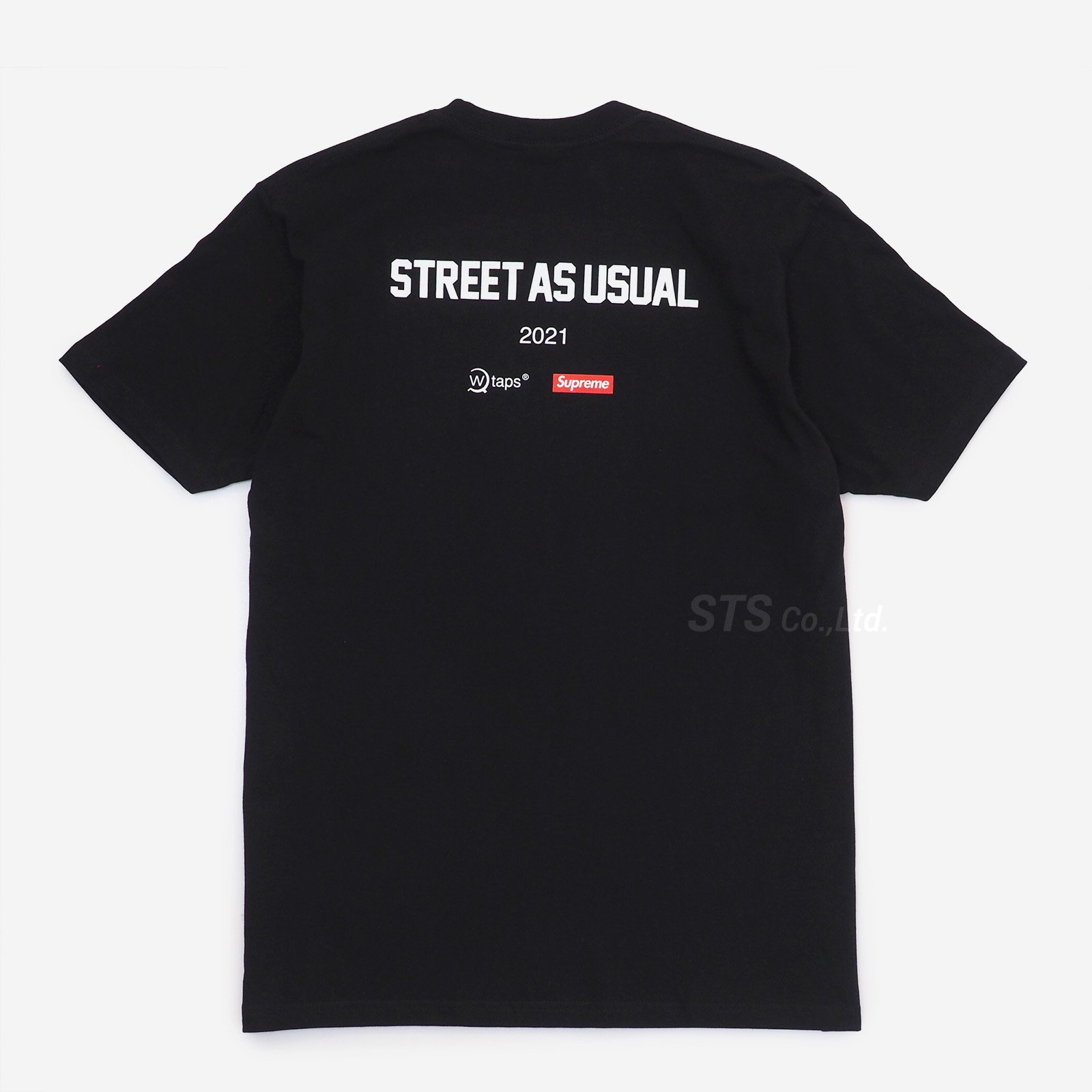 Supreme × WTAPS  Tシャツ  黒色　Mサイズ