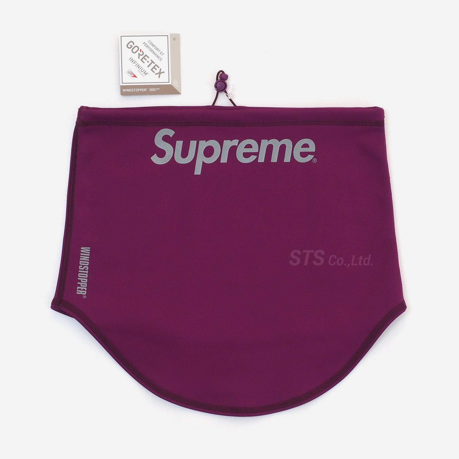 Supreme windstopper neck gaiter black