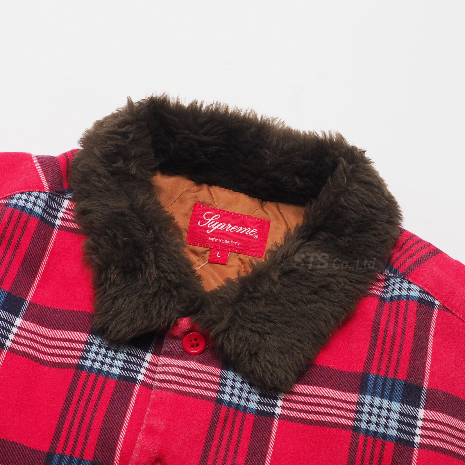 Supreme - Faux Fur Collar Flannel Shirt - ParkSIDER