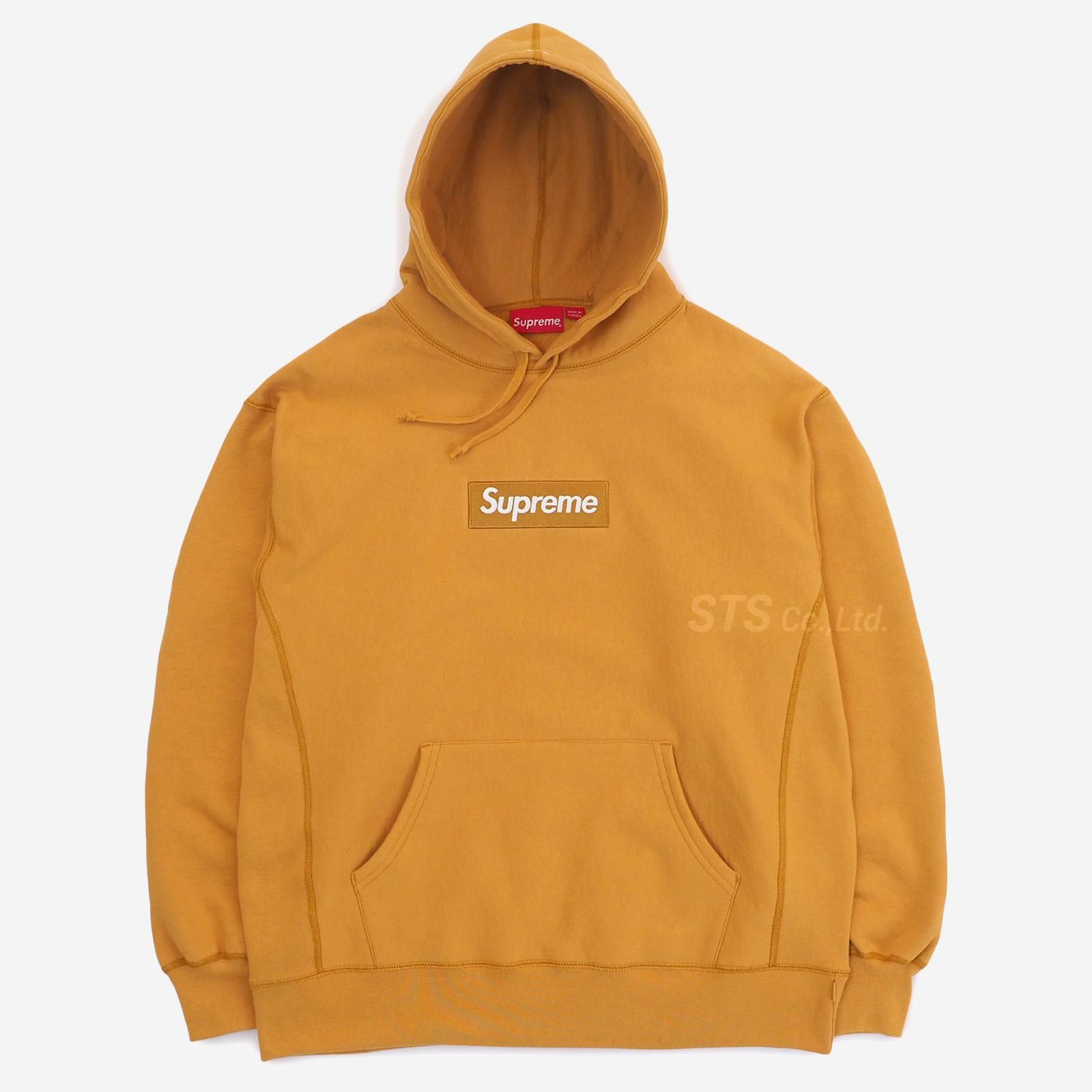 色チャコールSupreme Box Logo Hooded Sweatshirt  2021