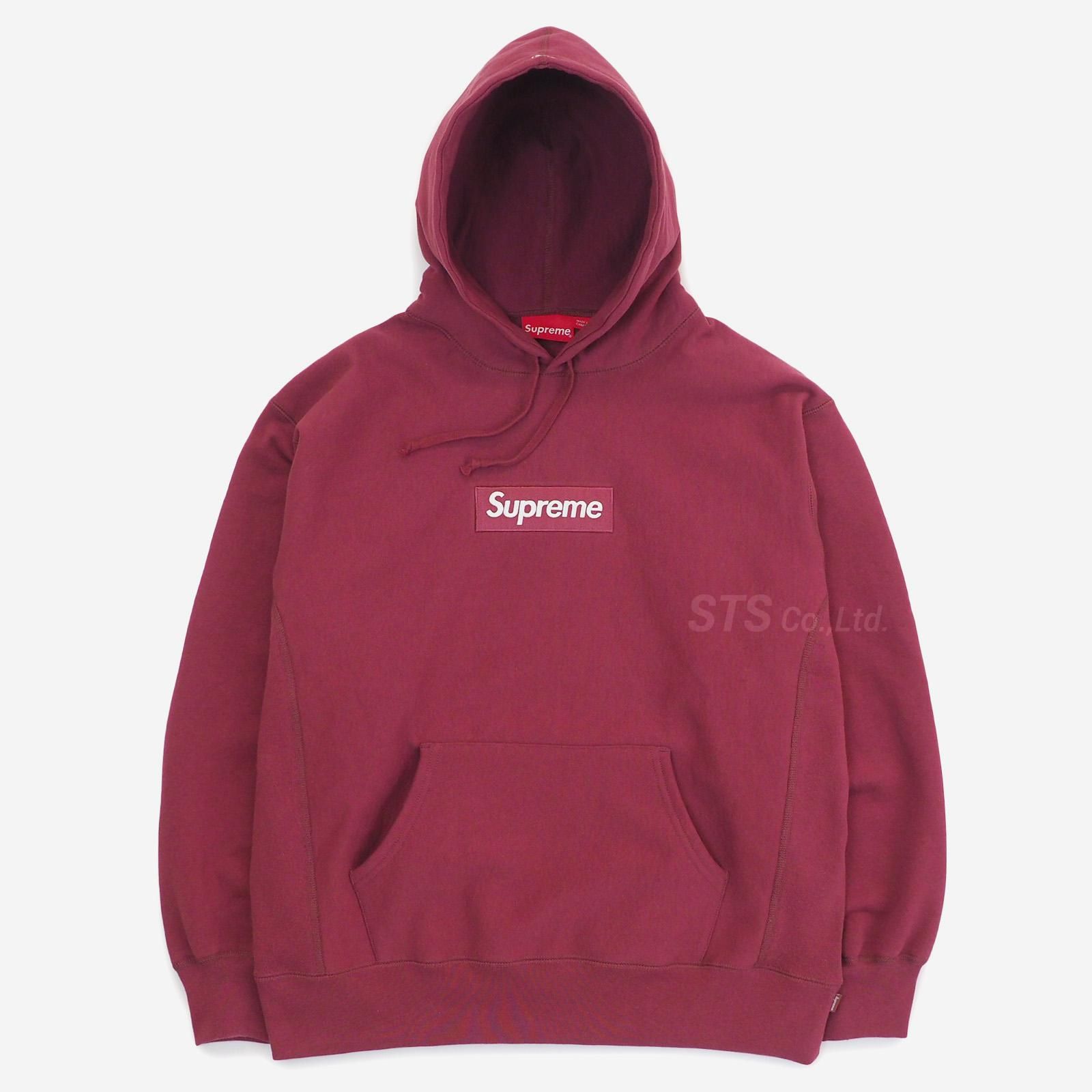 supSupreme Box Logo Hooded Sweatshirt Plum