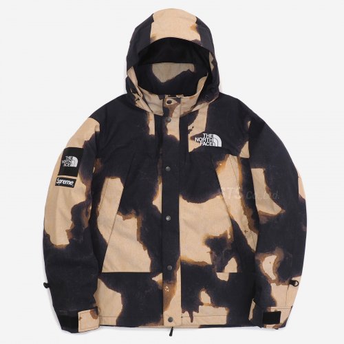 Supreme/The North Face Bleached Denim Print Mountain Jacket