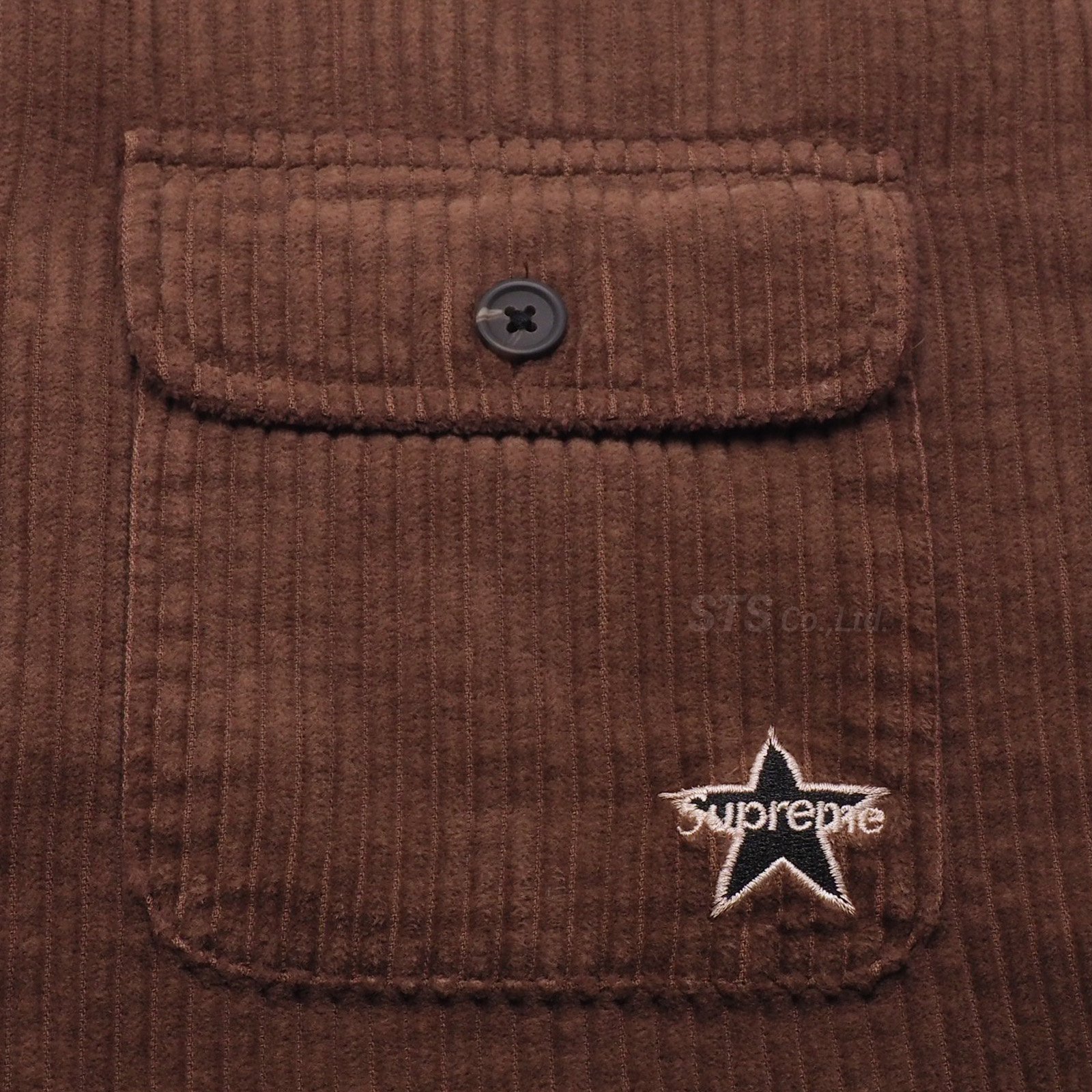 送料込　Supreme Corduroy Shirt brown Mサイズ