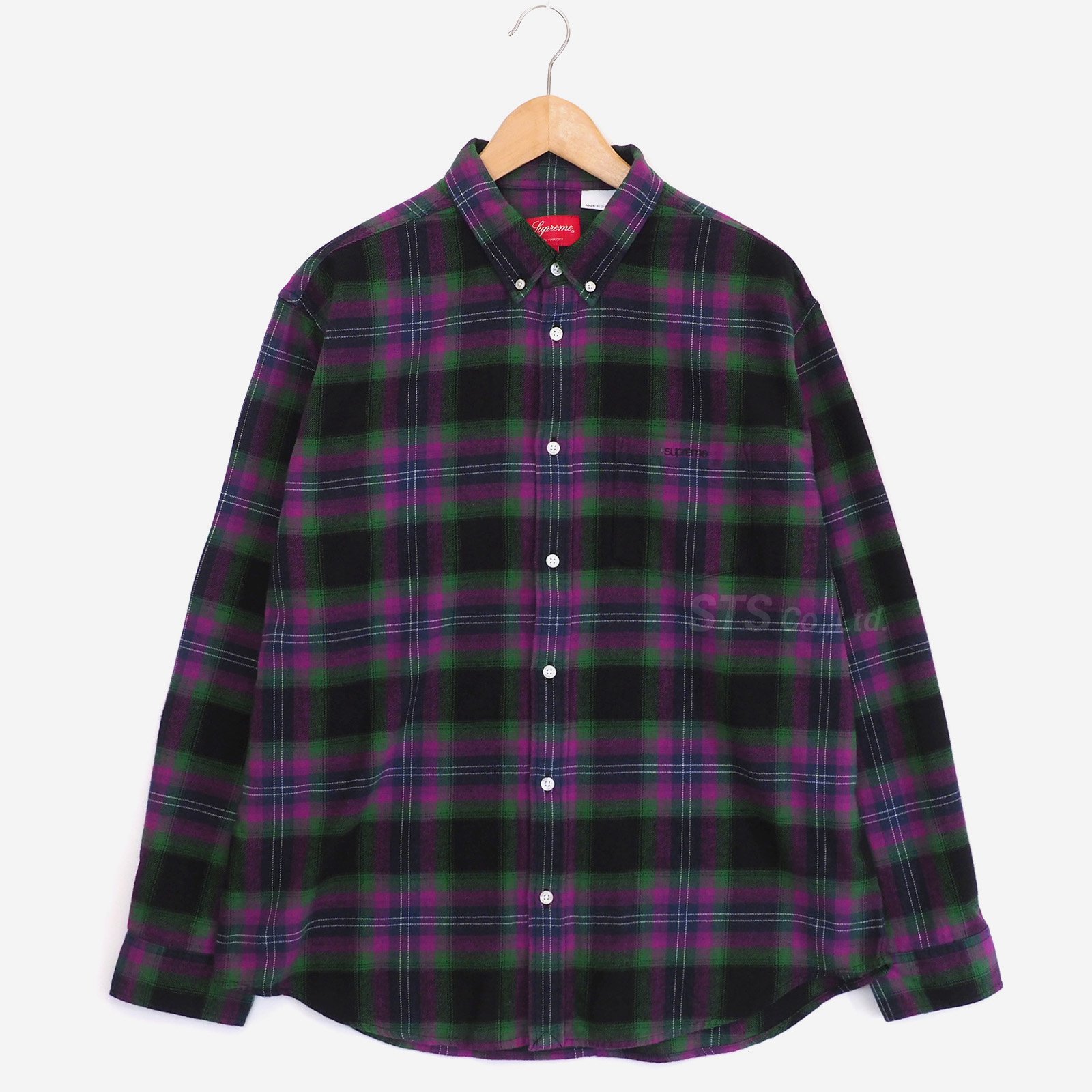 sup【新品】supreme plaid flannel shirt Lサイズ