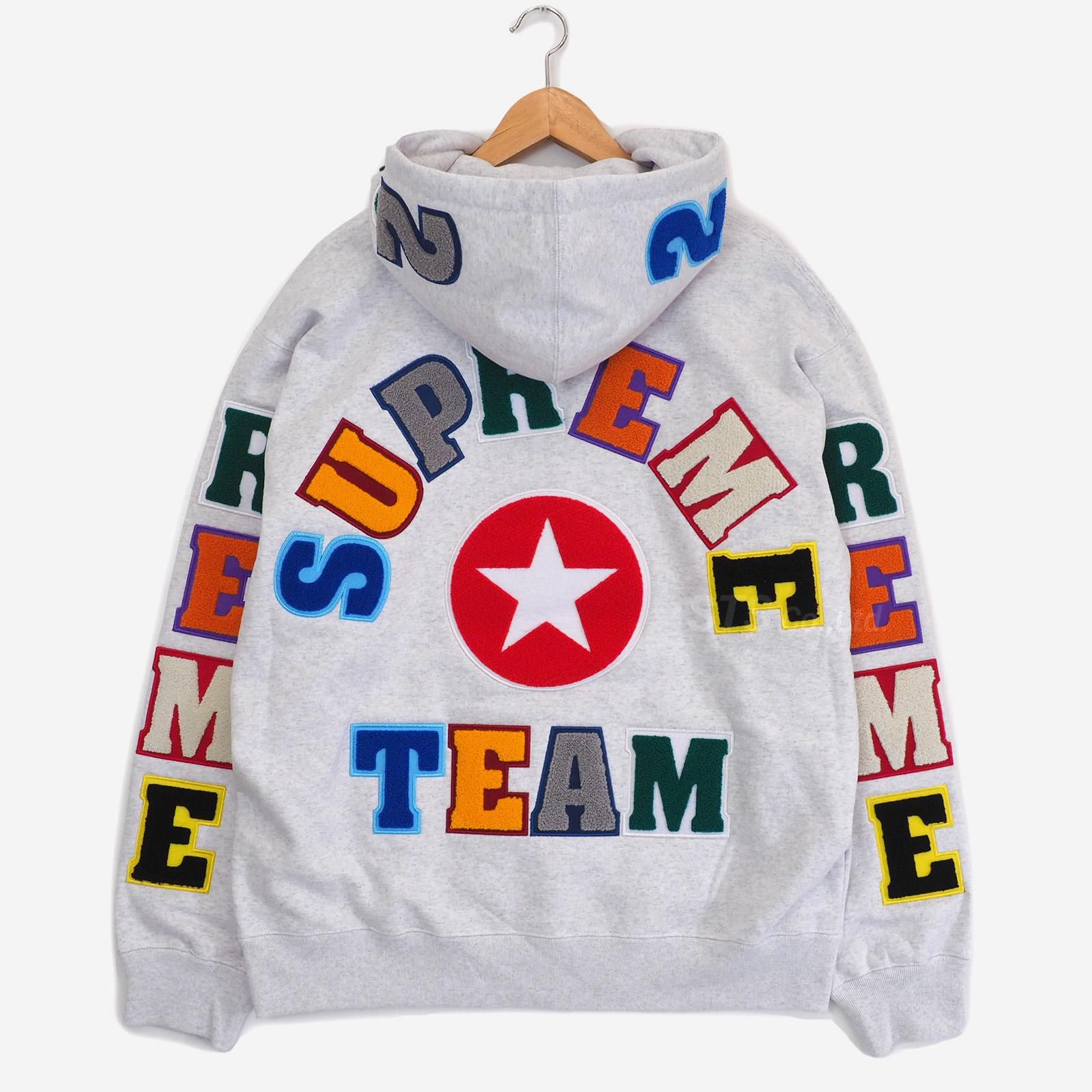 SUPREME シュプリーム 22SS Team Chenille Hooded Sweatshirt チーム シェニール フーデッド スウェットシャツ プルオーバーパーカー マルチカラー