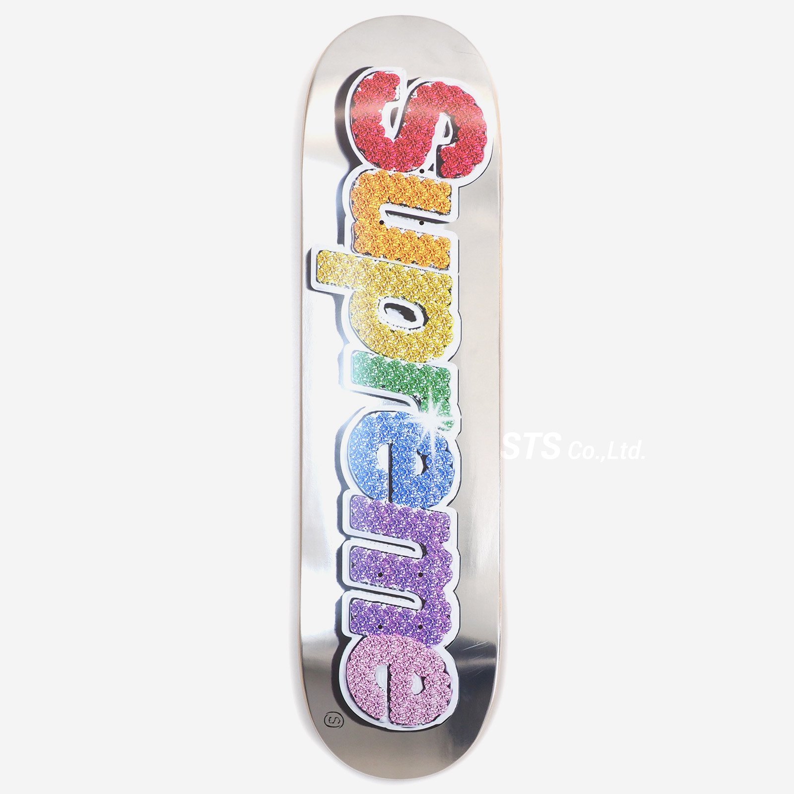 Supreme Bling Box Logo Skateboard プラチナム