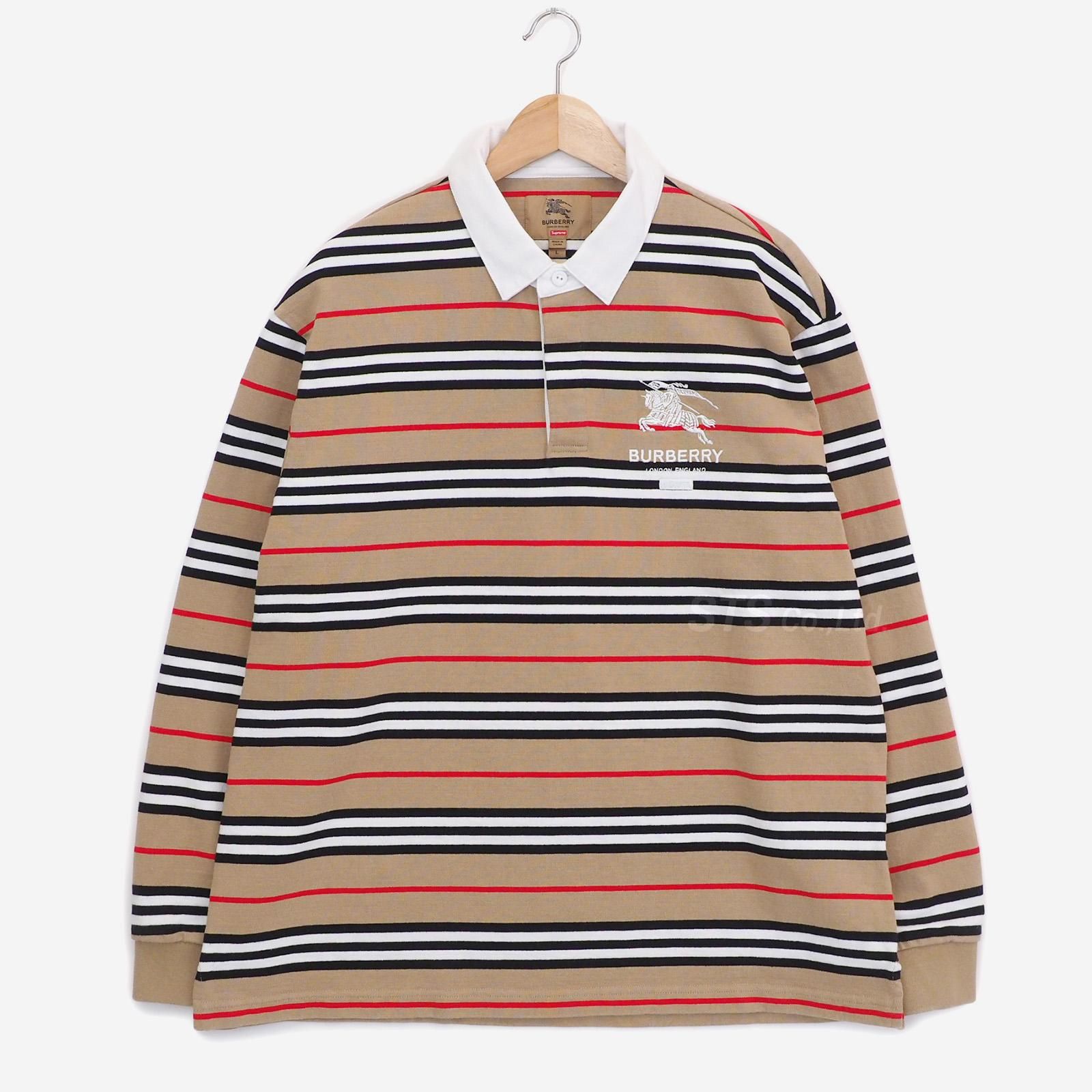 定期入れの M 送料込み Supreme Burberry Rugby ポロシャツ - koteng.no