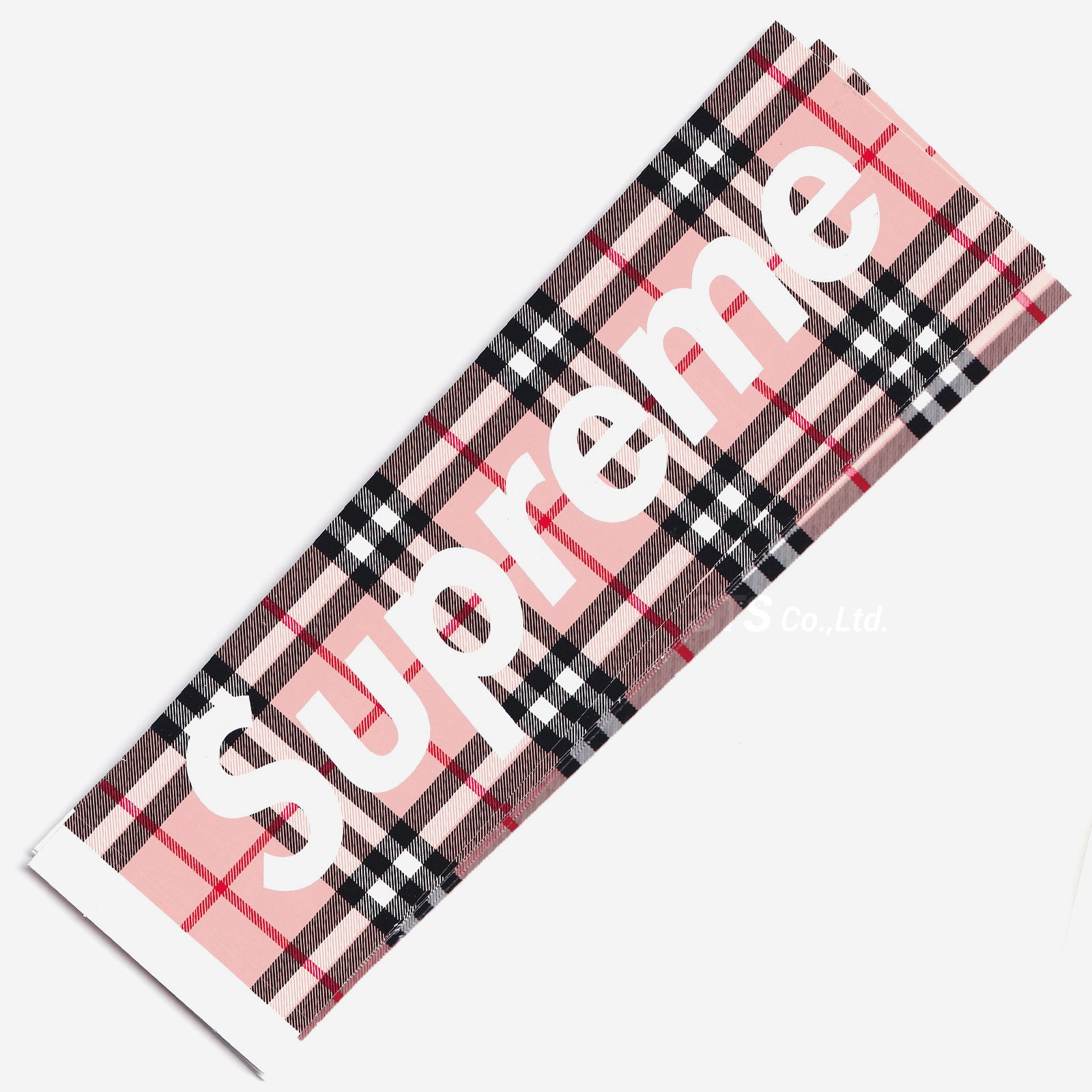 Supreme/Burberry Box Logo Sticker | 2022 Spring/Summer