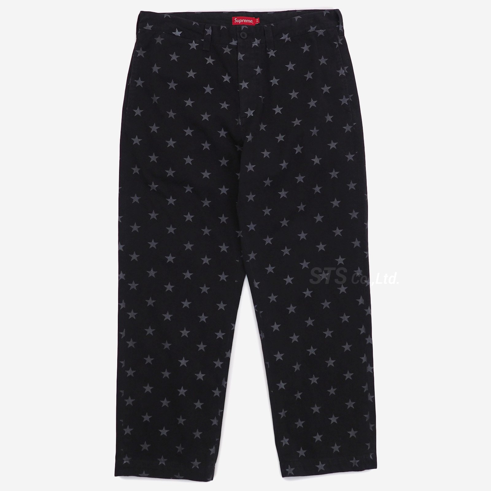 Supreme - supreme STAR柄Chino Pant black Starsの+