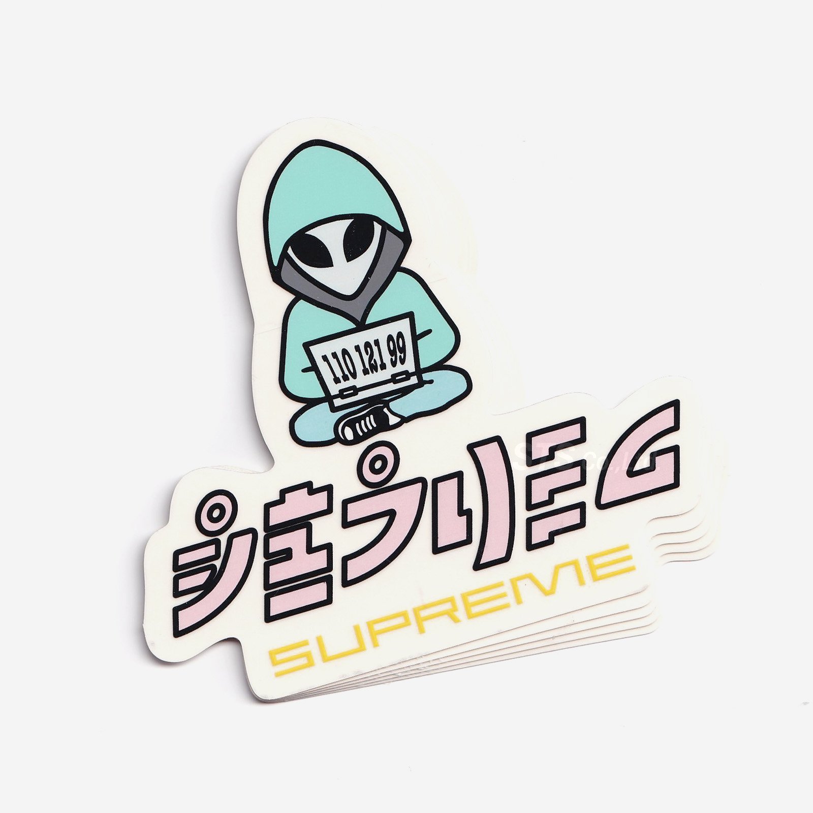 Supreme - Alien Sticker | 2022 Spring/Summer | PCを打つエイリアン ...