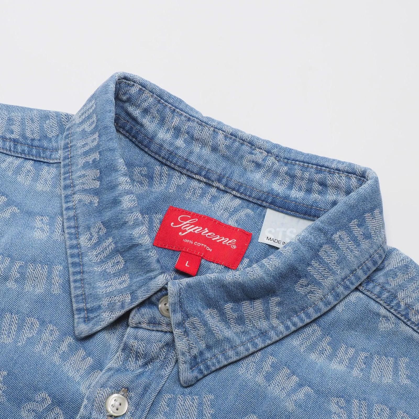 トップス Supreme Arc Jacquard Denim Shirt Blue Arc Jacquard Denim Shirt | Supreme 22ss