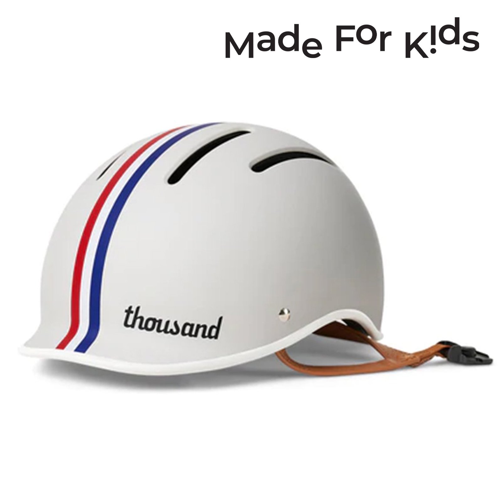Thousand Thousand Jr. Kids Helmet Speedway Cream ParkSIDER