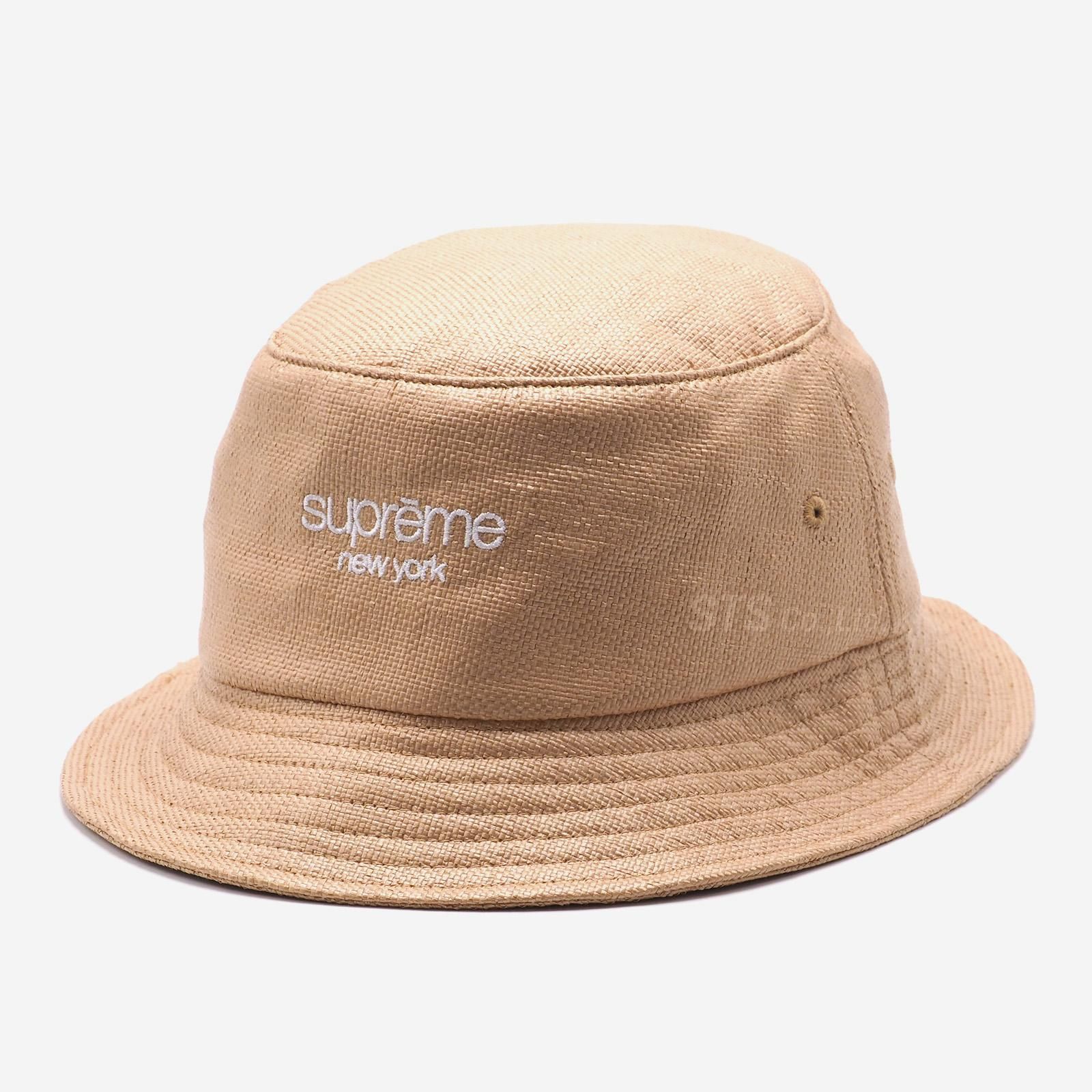 Supreme シュプリーム ラフィア Raffia Crusher ハット 黒 - 帽子