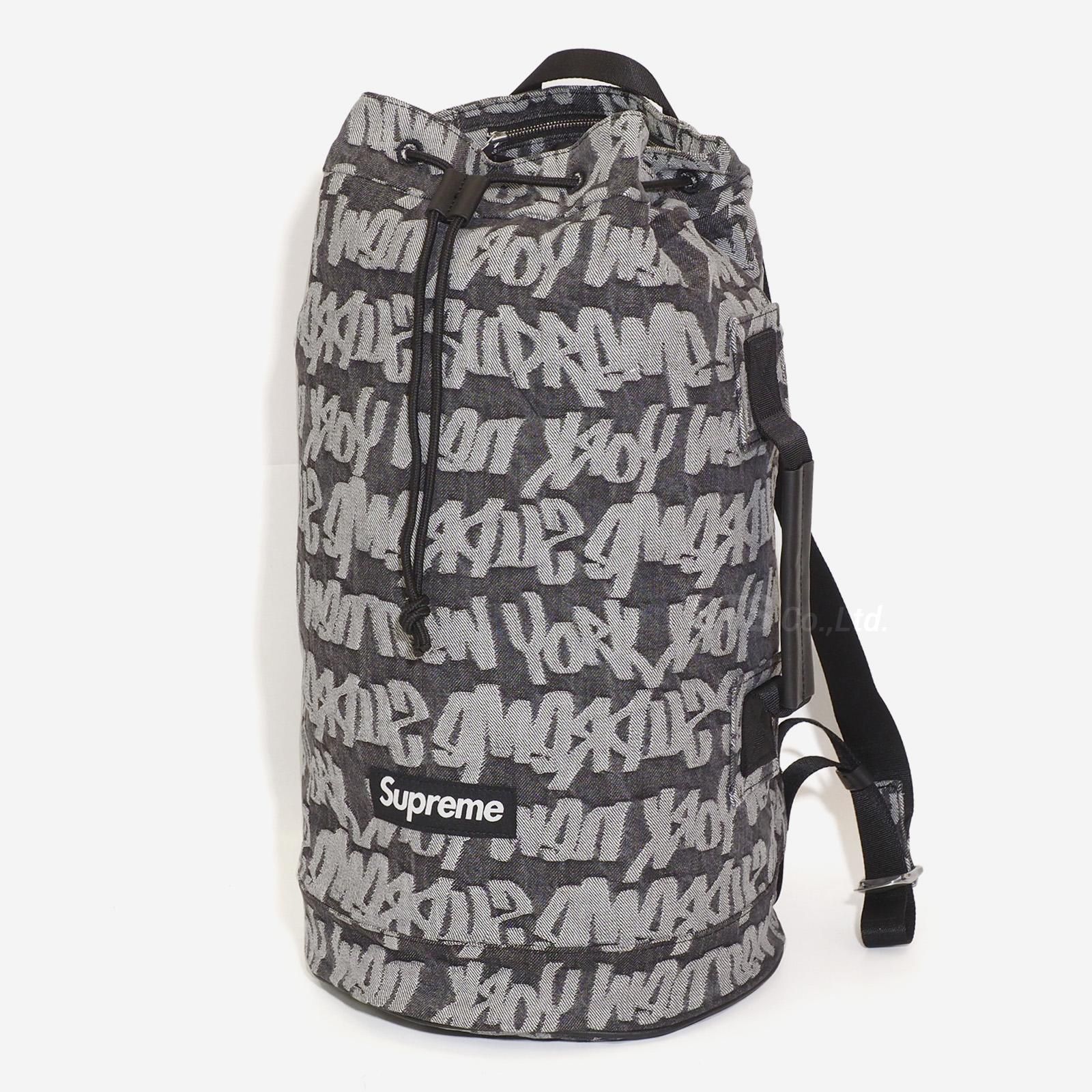 Supreme Fat Tip Jacquard Denim Backpack-onefleshmarriage.com