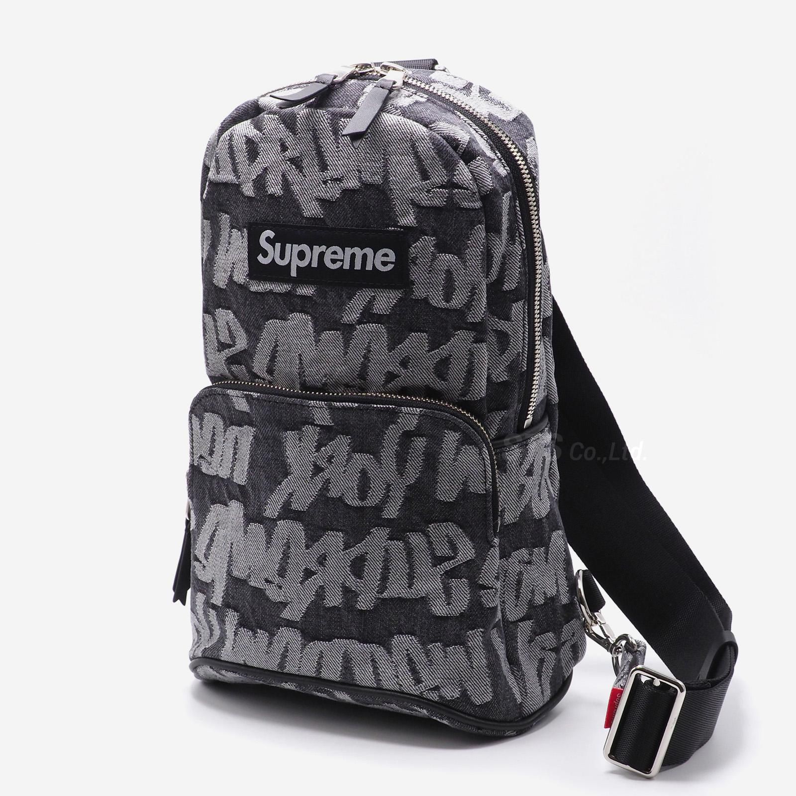 全タグ付き【新品】Supreme Jacquard Denim Sling Bag