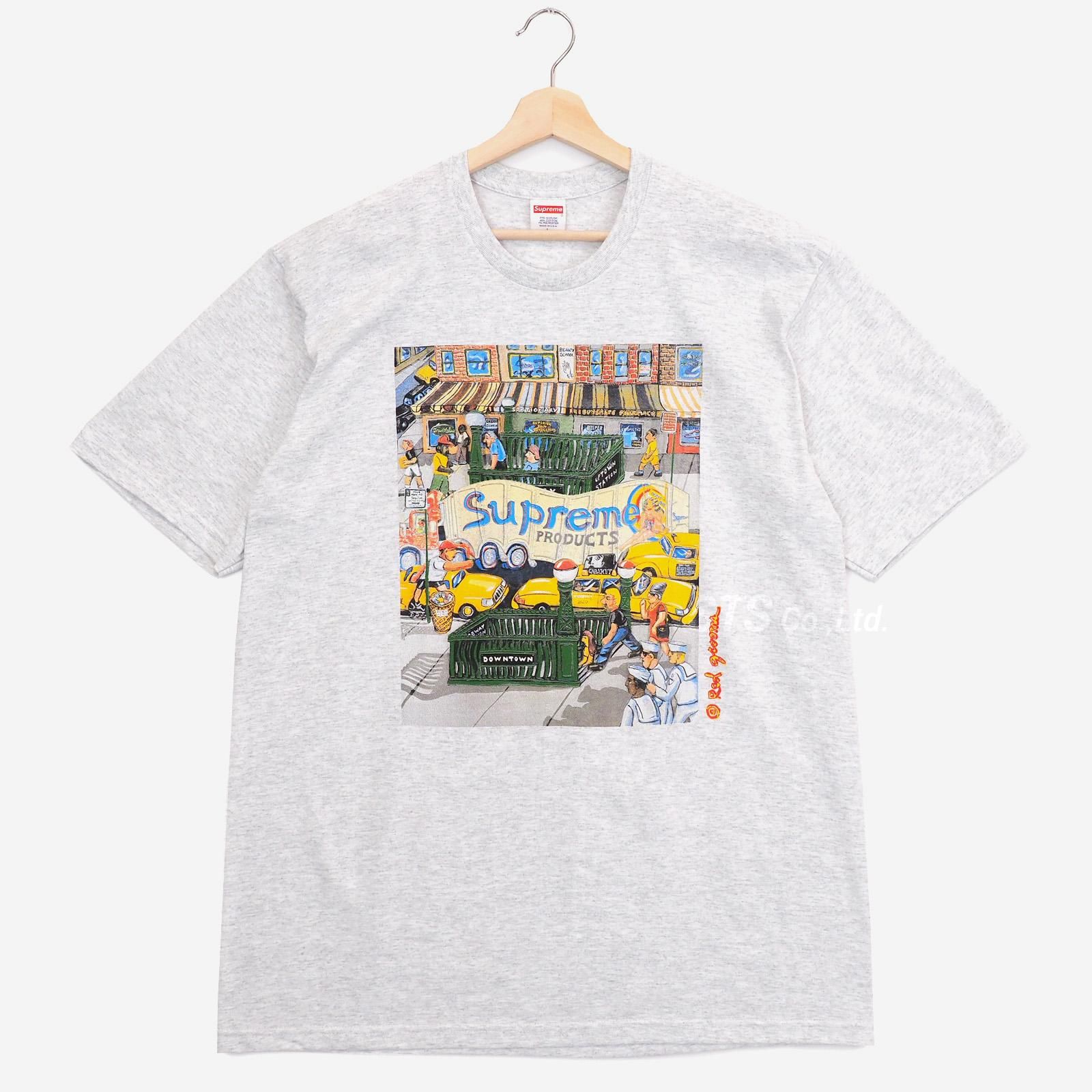 SUPREME(シュプリーム) サイズ:L 22SS Manhattan Tee マンハッタン フロントプリントクルーネック半袖Tシャツ グレー