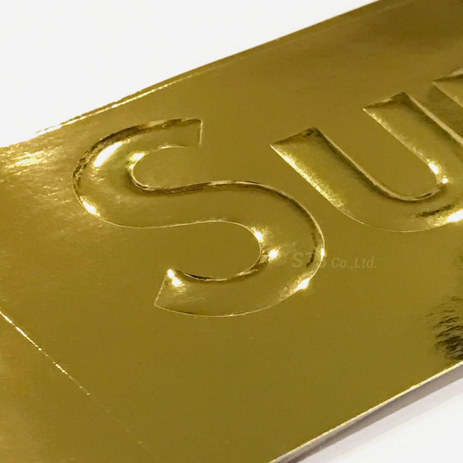 金*ん様 Supreme ロゴ プレート Supreme - Embossed Metallic Gold Box Logo Sticker | 2022