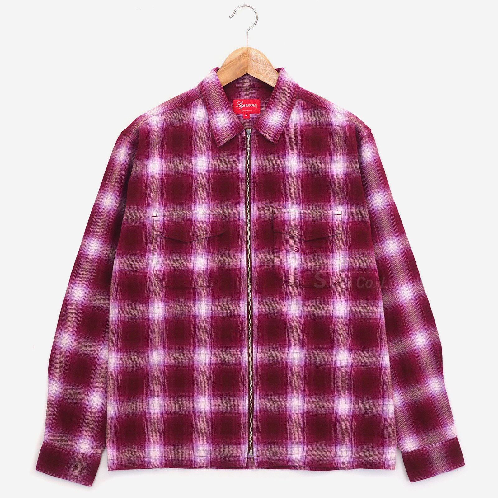 Supreme - Shadow Plaid Flannel Zip Up Shirt - ParkSIDER