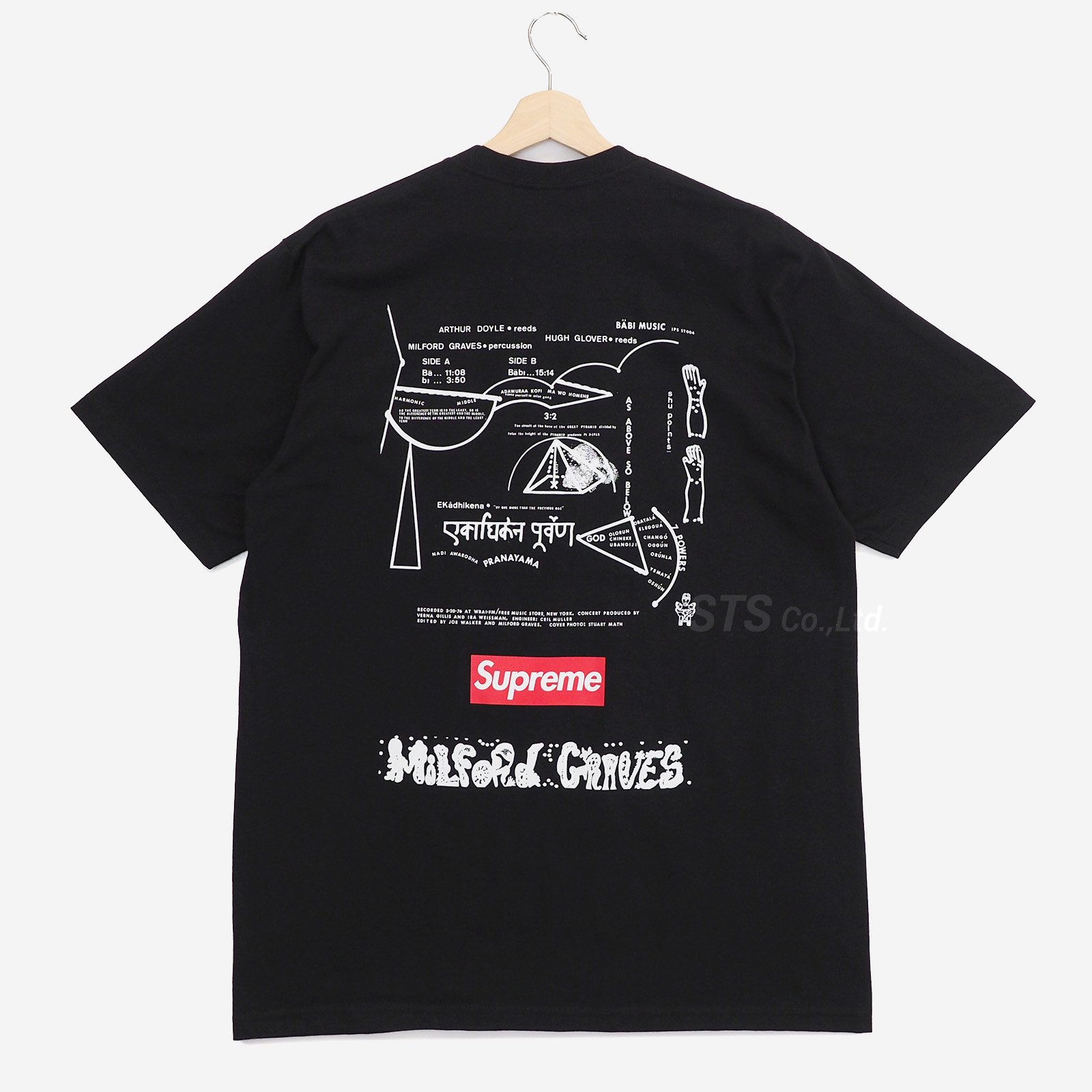 【黒XL】Milford Graves Tee  SUPREME221217t2118t