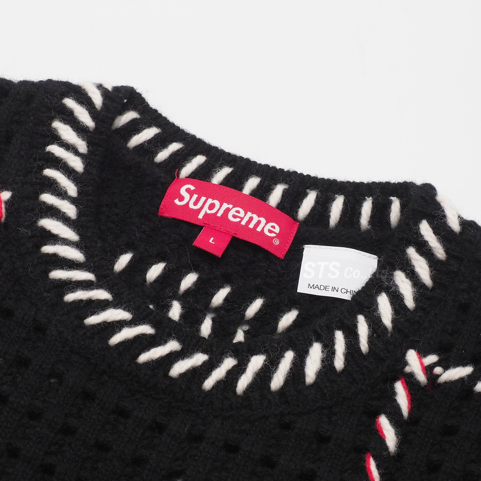Supreme Quilt Stitch Sweater Medium