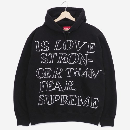 Supreme - Stronger Than Fear Hooded Sweatshirt