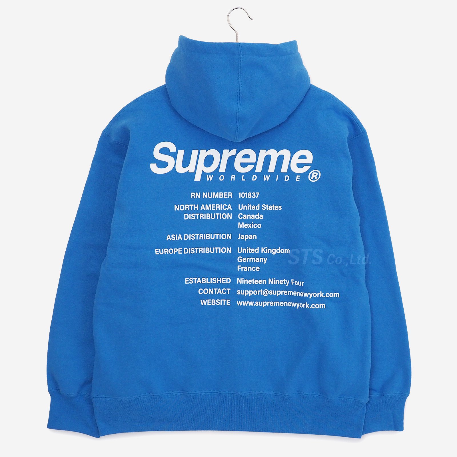 10,580円supreme Worldwide Hooded Sweatshirt XXL