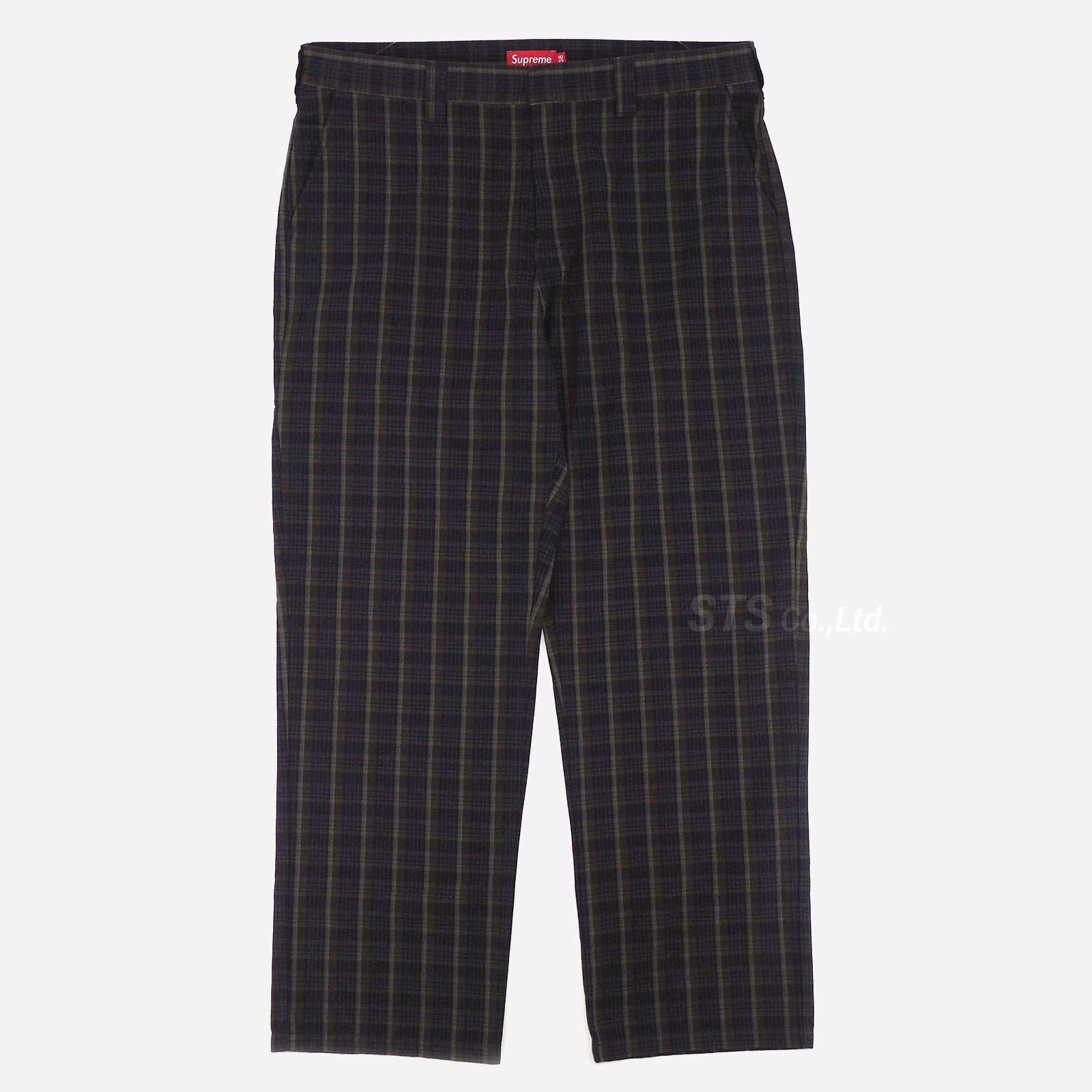 パンツ supreme work pant Grey Plaid  34 Supreme シュプリーム 18SS Work Pant Grey Plaid グレン
